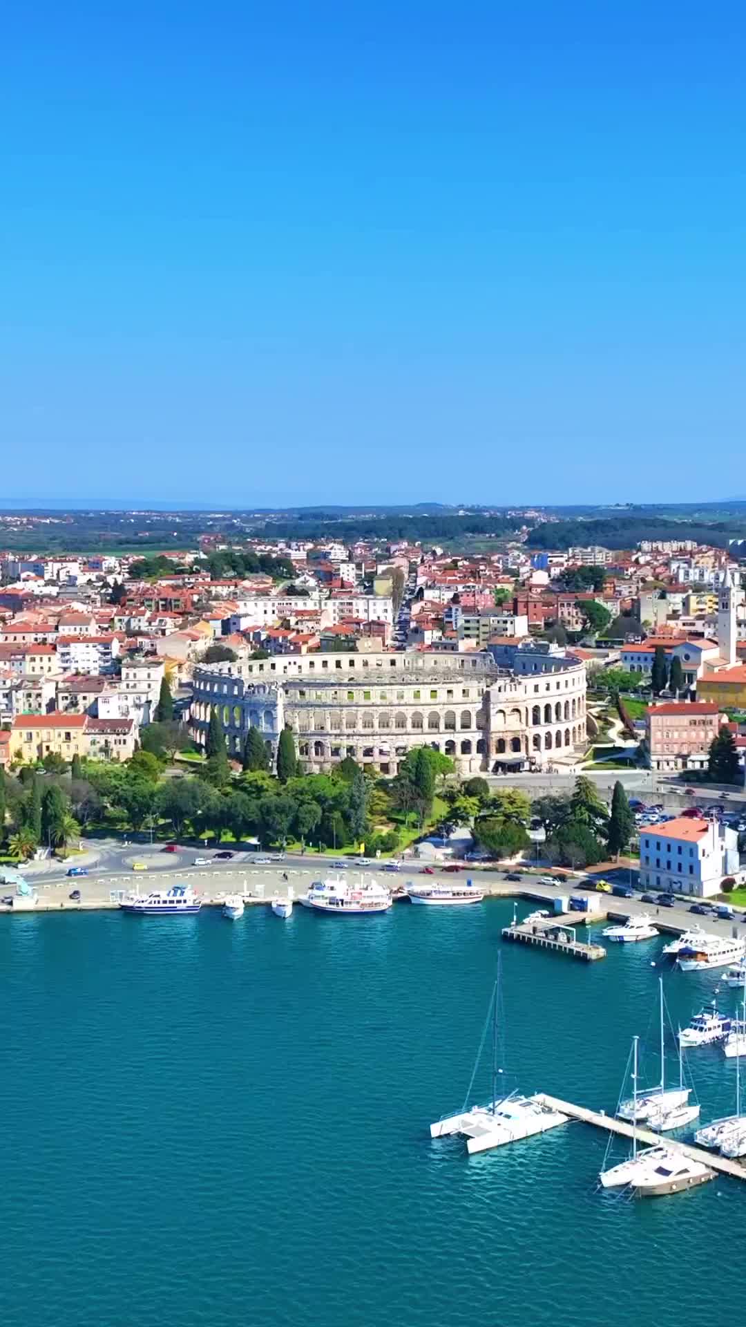 Discover Pula, Croatia: Aerial Views & Stunning Sunsets