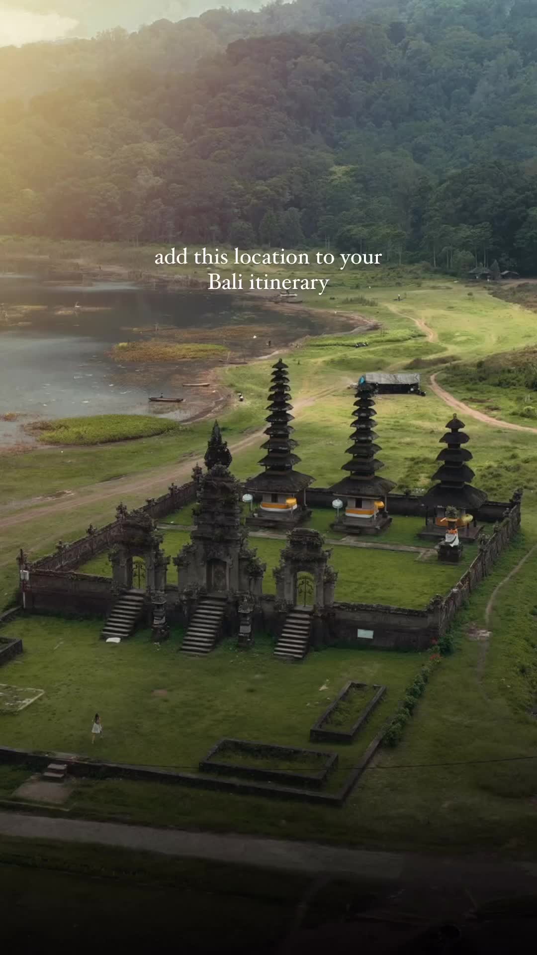 📌 don’t miss this location when you visit Bali 😍

📍 Pura Ulun Danu Tamblingan, Munduk 

This temple has been on our must see places for a long time and we finally did it! 🙌 

Located In Munduk on the edge of Tamblingan Lake stands this iconic Balinese Temple that is a must for your Bali itinerary

💸 Entry fee is 20k IDR ($1.30) per person and the best time to visit is early in the morning & preferably during rainy season as the lake water is higher and makes the temple look as if it’s floating on the water 😍 we will need to go back for this! 

📌 save this reel for your trip to Bali & don’t forget to go explore the north ✨

#wonderfulindonesia #exploreindonesia #explorebali #munduk #balitrip #thebaliguideline #balidaily #baligasm #tamblinganlake #balitemple #balitravelguide #mavic3 #baliindonesia #bestvacations #beautifuldestinations #visitindonesia #digitalnomadlife #hiddengems