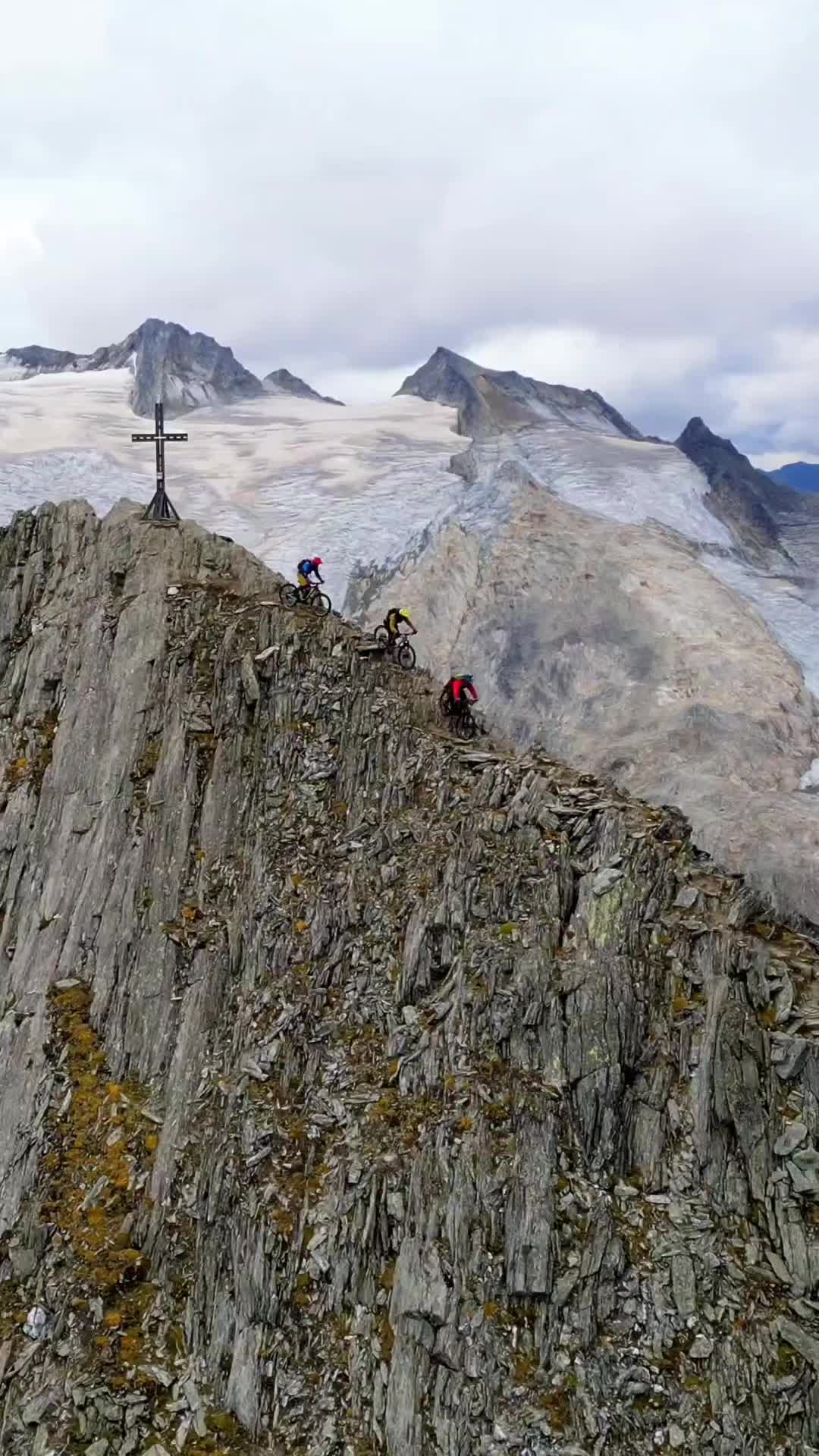 Ridge Riding Over 3000m: Epic First MTB Descent!