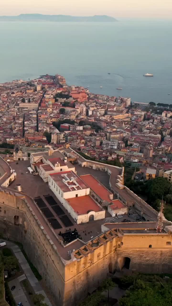 Stunning Aerial View of Castel Sant'Elmo, Naples