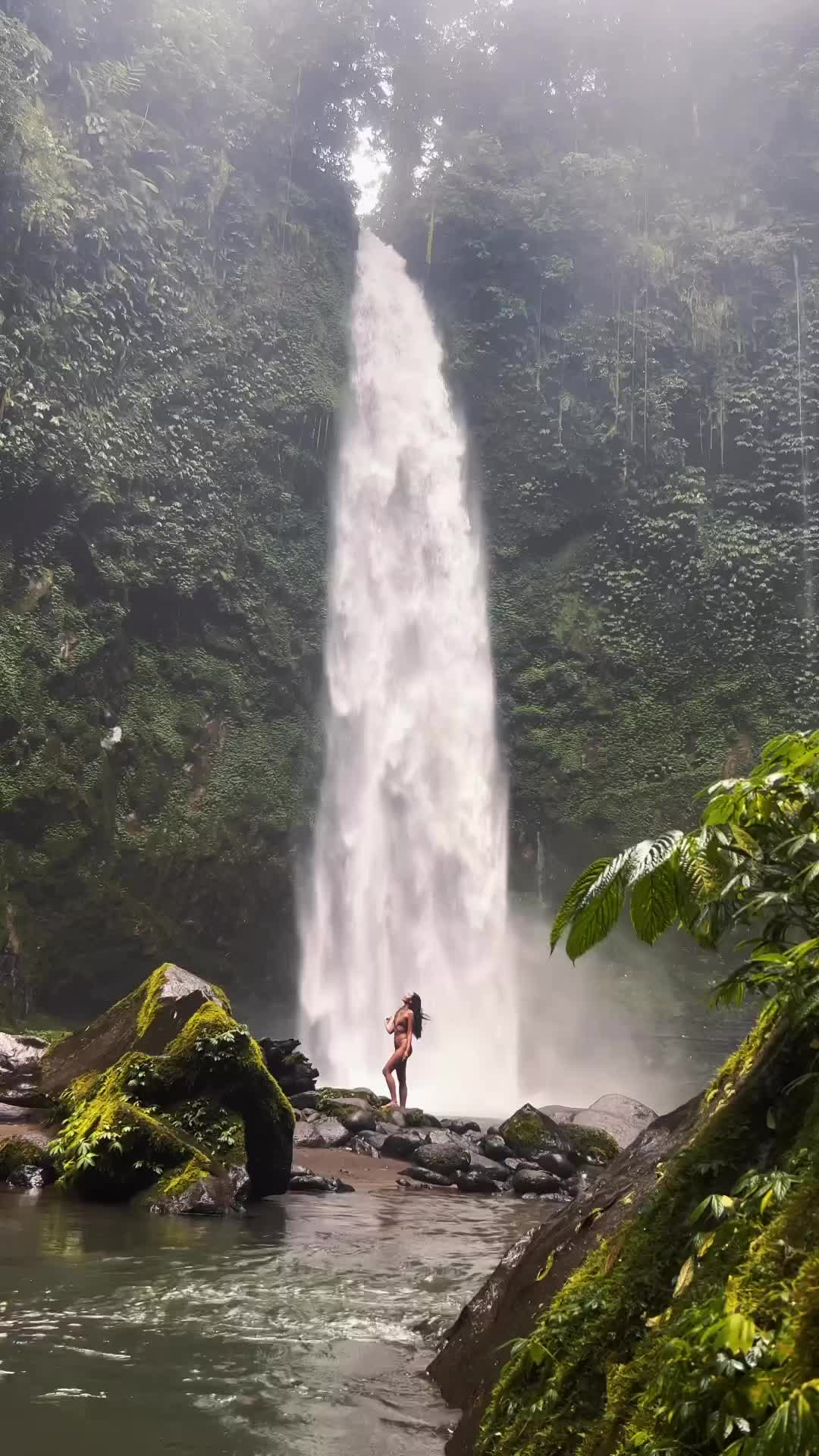 Mornings at Nungnung Waterfall, Bali 🌿