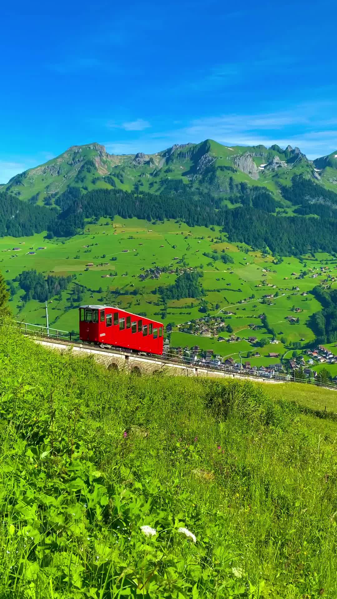 Hidden Gem: Beautiful Iltios Funicular in Swiss Alps