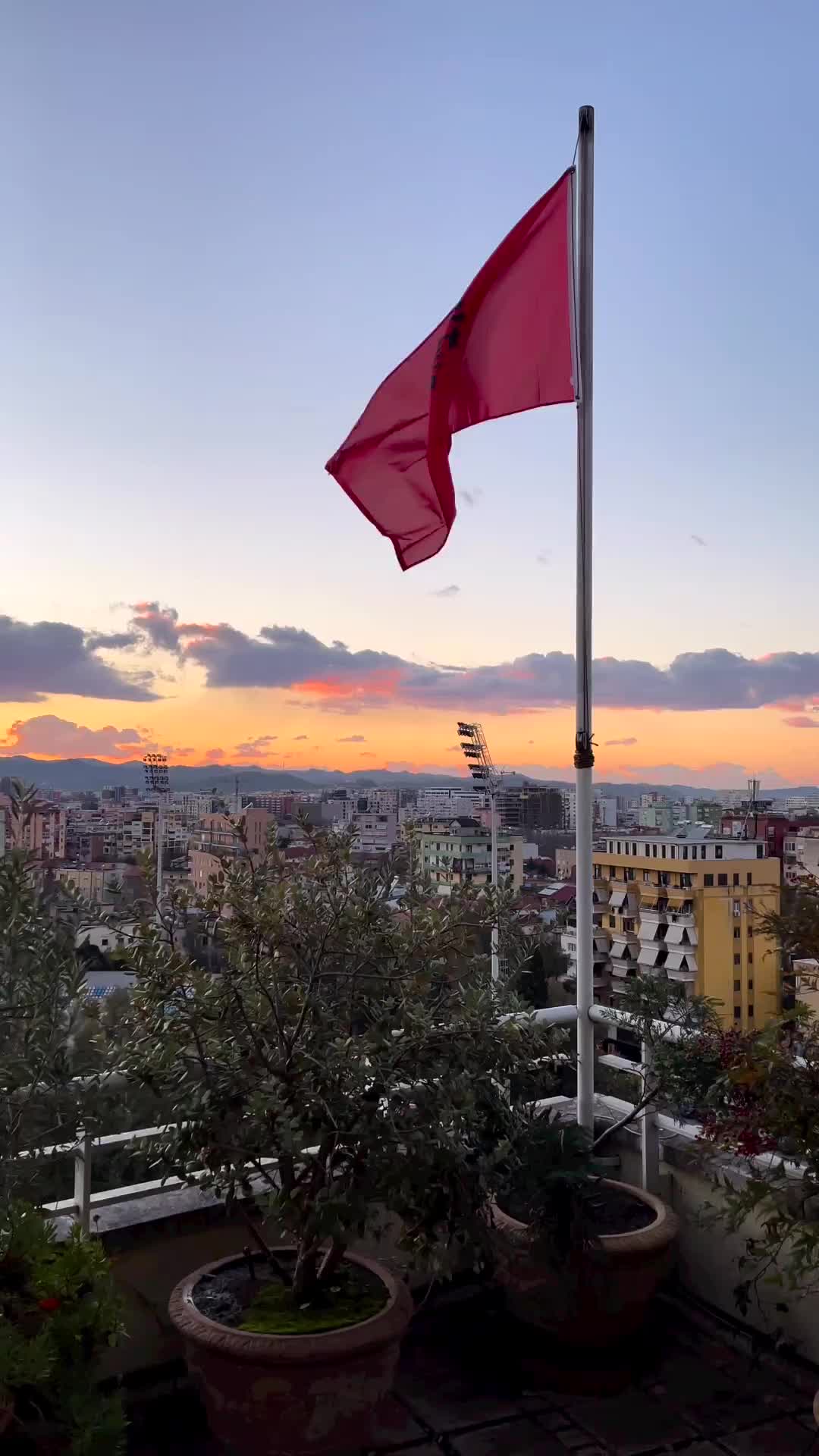 Stunning Tirana Sky at Dusk | Visit Albania