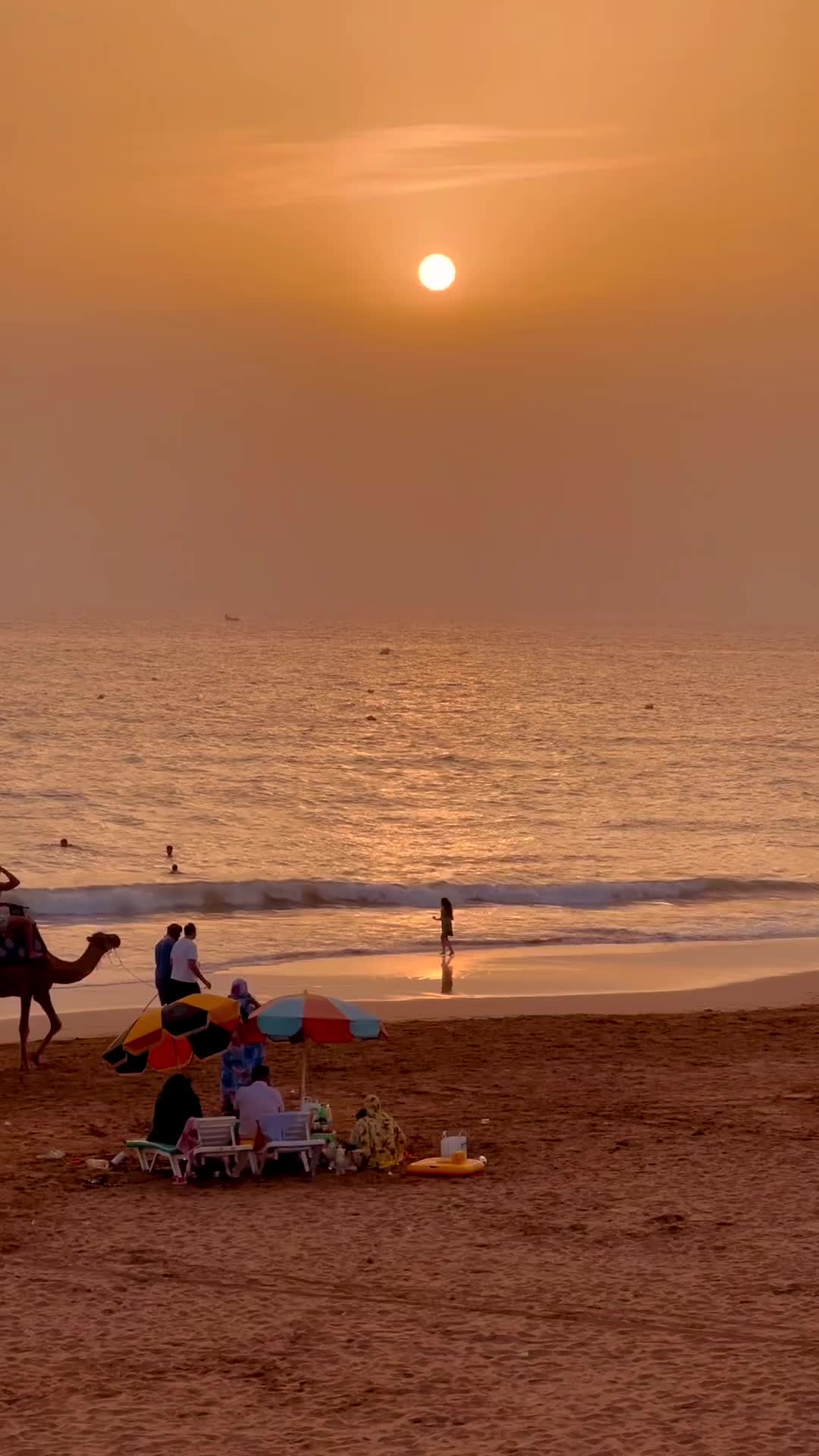 Stunning Sunset at Imi Ouaddar Beach, Morocco