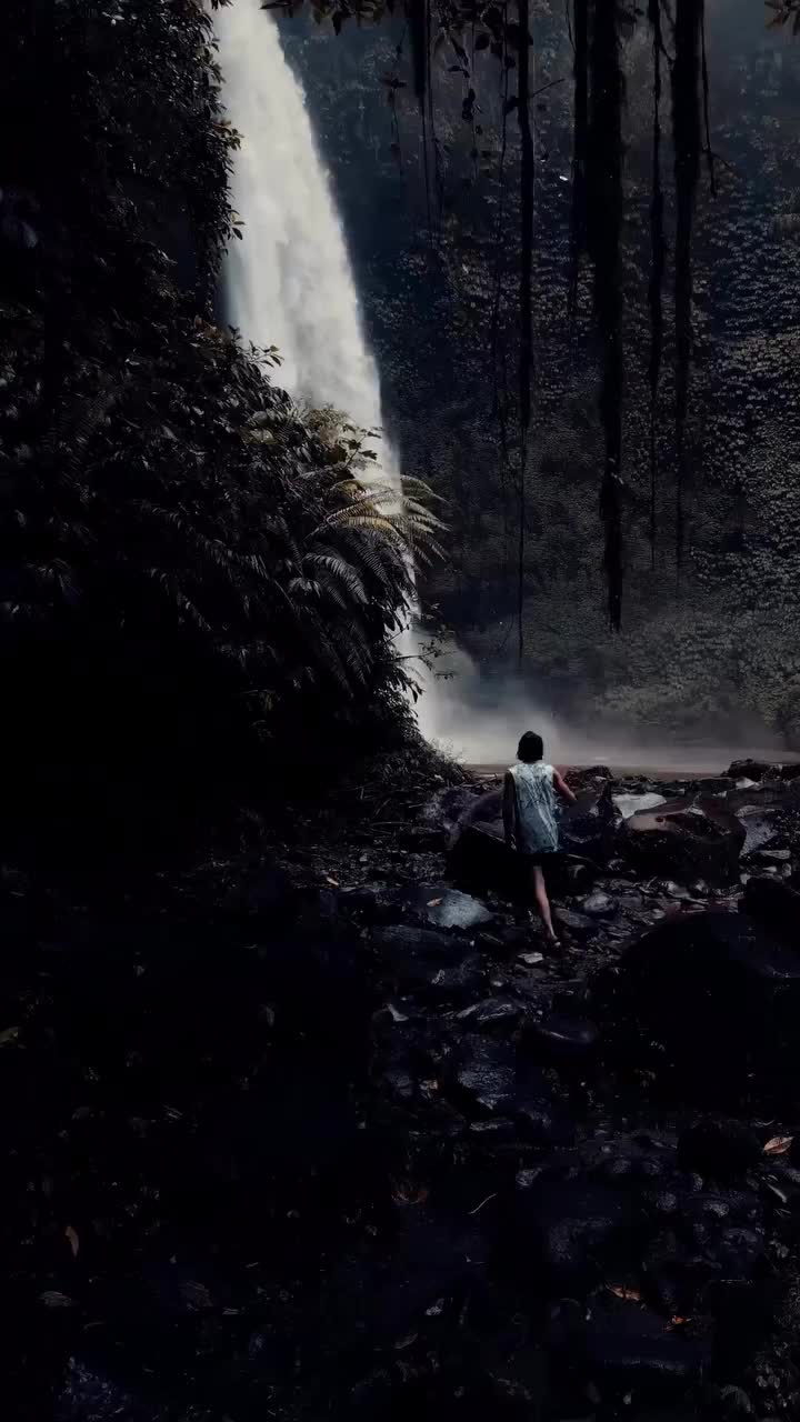 Raw Moments at Nungnung Waterfall, Bali