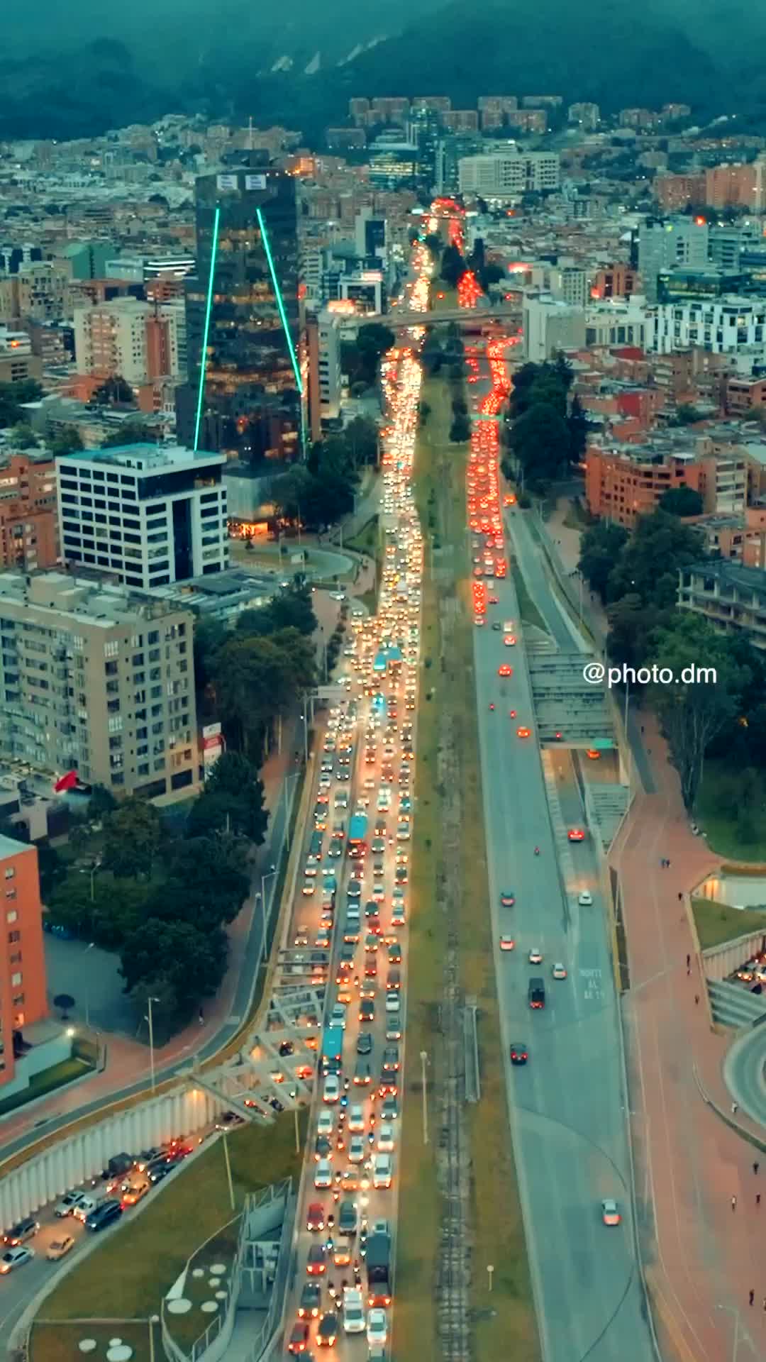 Aerial View of Bogotá Traffic | Stunning Drone Footage