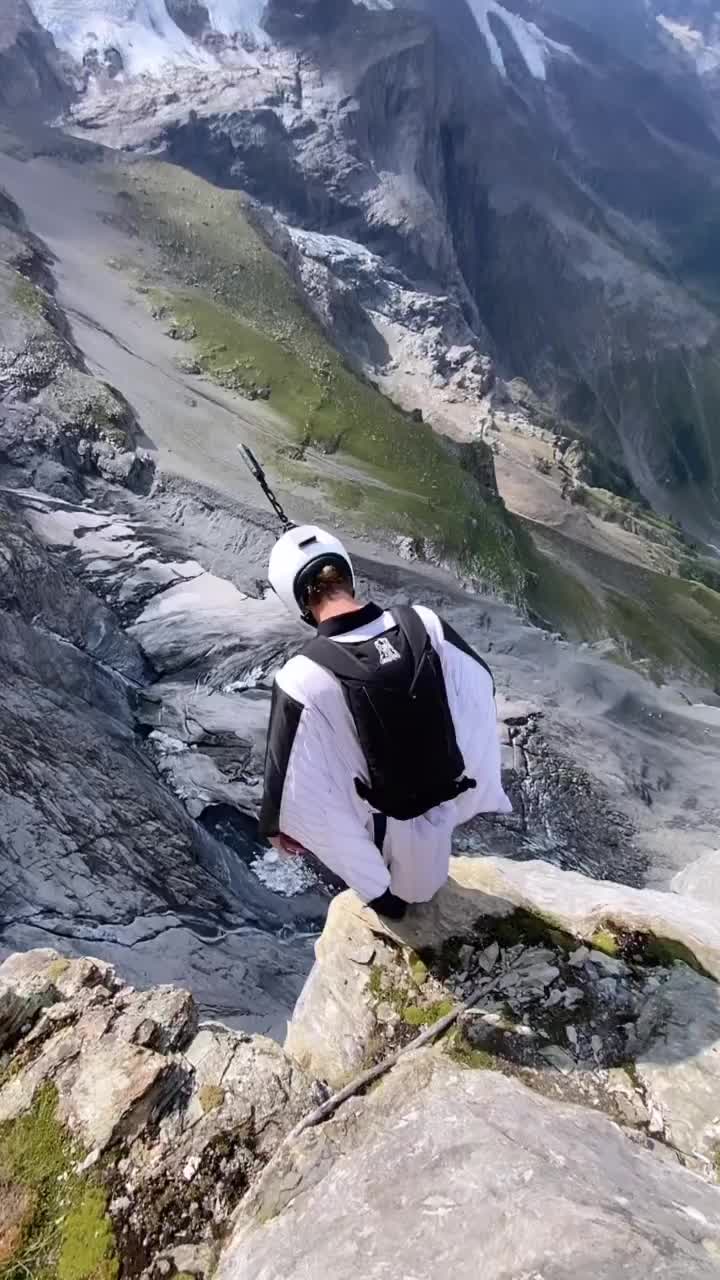 Epic Wingsuit BASE Jumping in the Swiss Alps