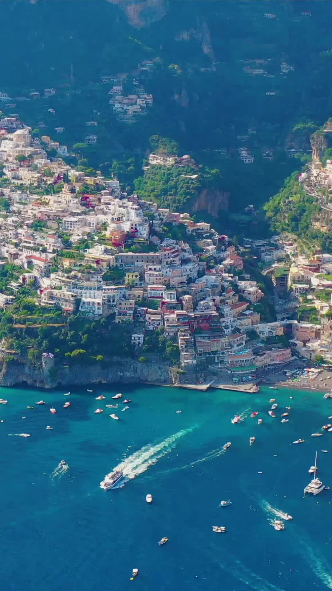 Summer in Positano: Aerial Views of Amalfi Coast