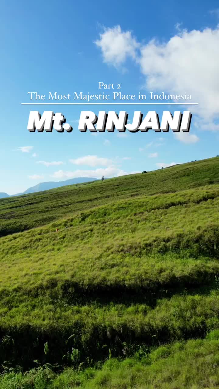 Not the highest, but the best mountain in Indonesia! ⛰️ 🇮🇩 

What you can see in Rinjani Mountain?
- Green paradise savannah
- Tremendous volcano
- One of the highest lake in Indonesia! (2.004 masl)
- The legendary Torean route! They’re also called this track as the dinosaur world in ancient times!
- You can find anything in one single mountain! Including the natural hot spring! 

Well, we spent 4 days and 3 nights on the mountain. The guide and porter providing the meals. 

How to get here? ⚠️ 

From Jakarta or Bali, you can choose the flight to Lombok. After that just going straight to Sembalun (you can find it on gmaps). But if you want to get more easier, just contact the local and trusted trip organizer. It’s not only easier but i think it is more cheaper and safer. 

Peace ✌🏼.

#rinjani #rinjanimountain #torean #sembalun #wonderfulindonesia