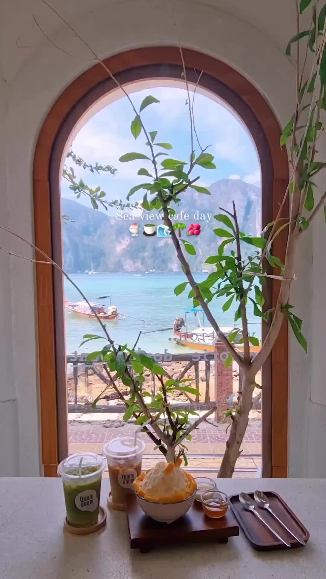 Quaint Cafe Overlooking the Sea in Phi Phi Island