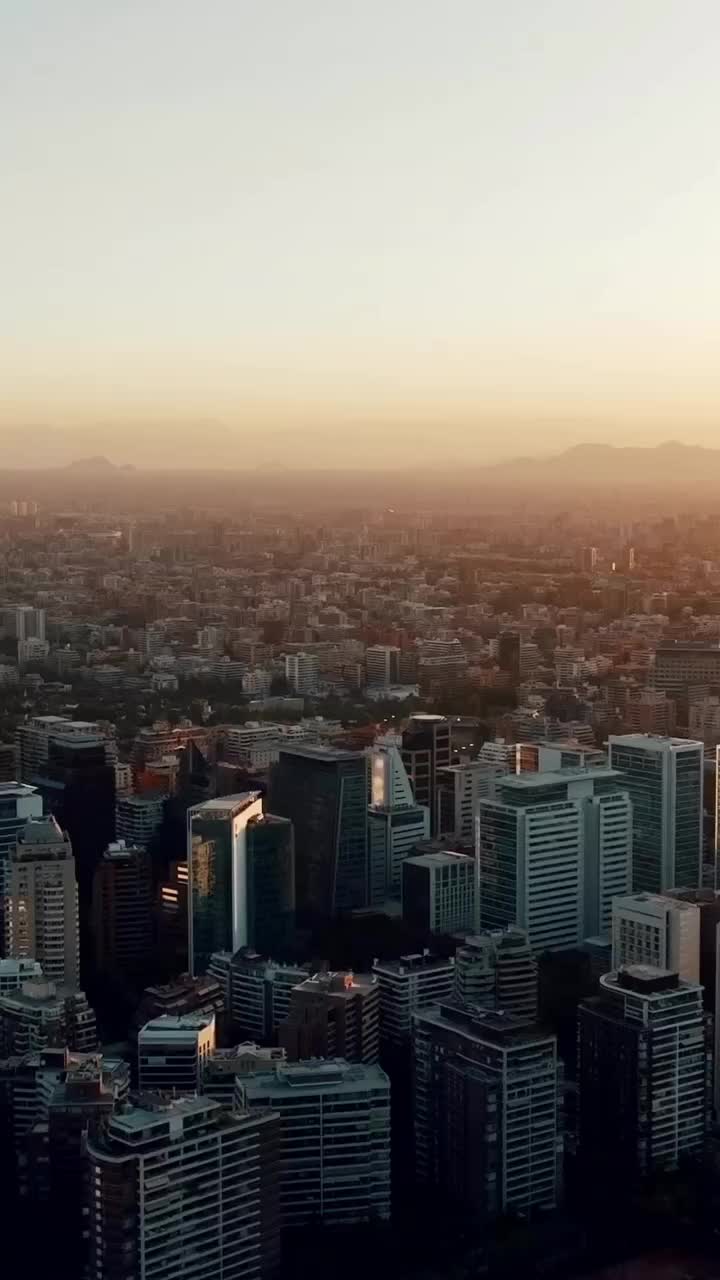 Stunning Sunsets in Santiago, Chile's Urban Skyline