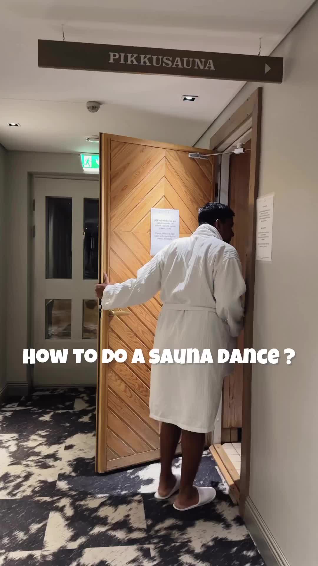 Sauna is a core part of Finnish life. During our stay at krapi @krapihovi we had a refreshing  private Finnish sauna time.

𝗙𝘂𝗻 𝗳𝗮𝗰𝘁 : 𝗗𝗼 𝘆𝗼𝘂 𝗸𝗻𝗼𝘄 𝗪𝗼𝗺𝗲𝗻 𝘂𝘀𝗲𝗱 𝘁𝗼 𝗴𝗶𝘃𝗲 𝗯𝗶𝗿𝘁𝗵 𝗶𝗻 𝘁𝗵𝗲 𝘀𝗮𝘂𝗻𝗮 ?𝗮𝘀 𝗶𝘁 𝘄𝗮𝘀 𝗮 𝘄𝗮𝗿𝗺 𝗮𝗻𝗱 𝘀𝘁𝗲𝗿𝗶𝗹𝗲 𝗽𝗹𝗮𝗰𝗲 𝗶𝗻 𝘁𝗵𝗲 𝗵𝗼𝘂𝘀𝗲𝗵𝗼𝗹𝗱𝘀

How to Use a Finnish Sauna 

🧖‍♂️stay hydrated at all time
🧖‍♂️Get naked or wrap a towel and take a shower – Finland Sauna Etiquette
🧖‍♂️grab a sauna towel
🧖‍♂️Get seated – choose a bench 
🧖‍♂️Sprinkle some water on the stones
🧖‍♂️Relax.
🧖‍♂️Go outside and cool down.
🧖‍♂️Return for a next round 
🧖‍♂️Take a final shower and finish your sauna experience
🧖‍♂️Take on your clothes and drink a ice cold beer 🍺

He ended his sauna time with a dance. 🕺

Have you experienced a real Finnish sauna?

 #krapi #visitfinland #visitlaketuusula #ourfinland #sustainabletravel #tuusula #laketuusula #krapihovi #krapihotelli #finnishsauna #finnishsaunaculture #saunassa #saunafinlandese #saunafinland #saunapäivä #saunahotel #saunafromfinland #mökkisauna #saunamökki