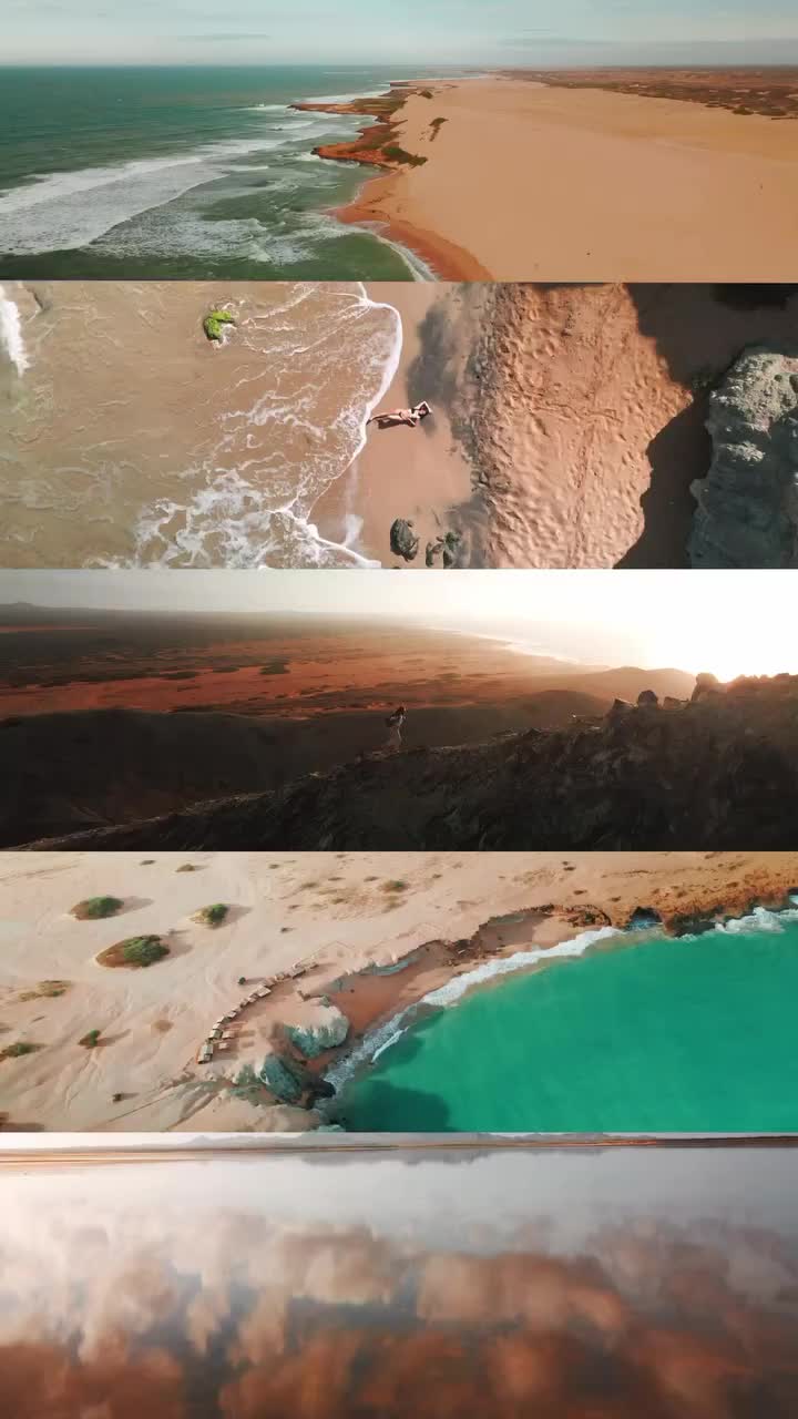 Stunning Teal & Orange Shores of La Guajira, Colombia