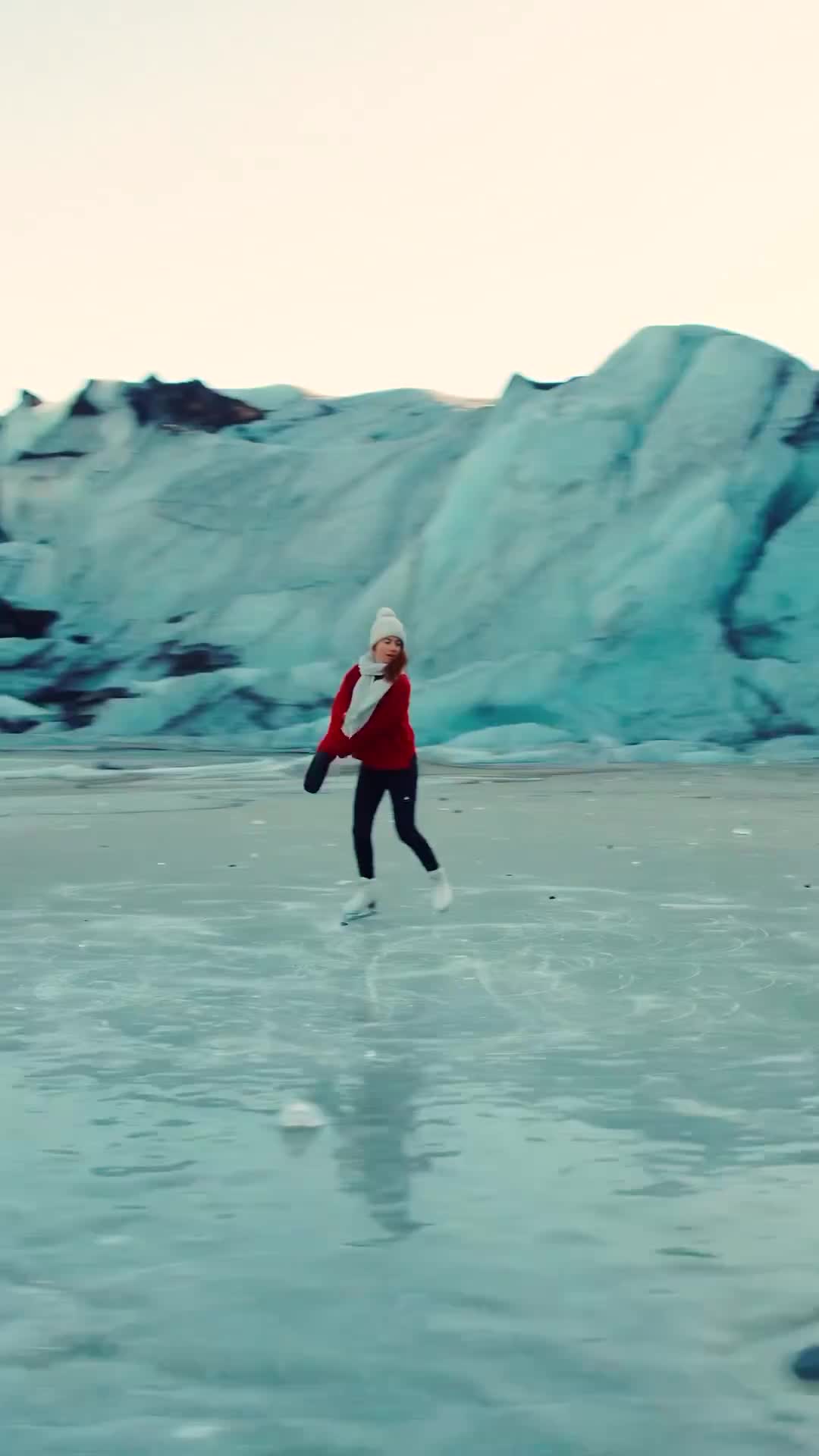 Skating on Iceland's Glacier Lagoon 🧊⛸️