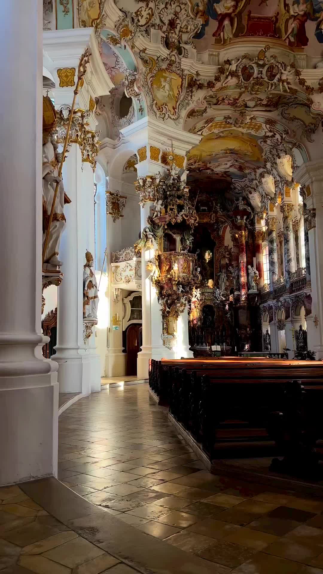AI or Real? Discover Wieskirche's Stunning Rococo Design