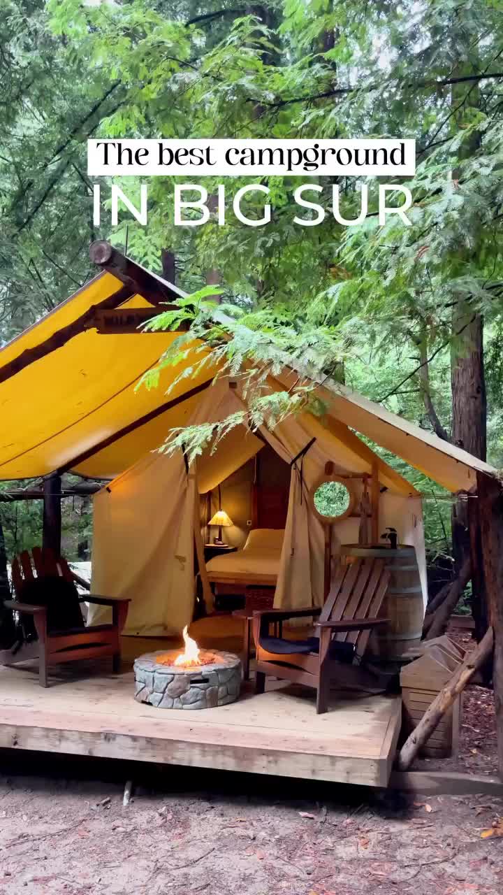 Cozy Glamping in Big Sur's Redwoods at Ventana Campground