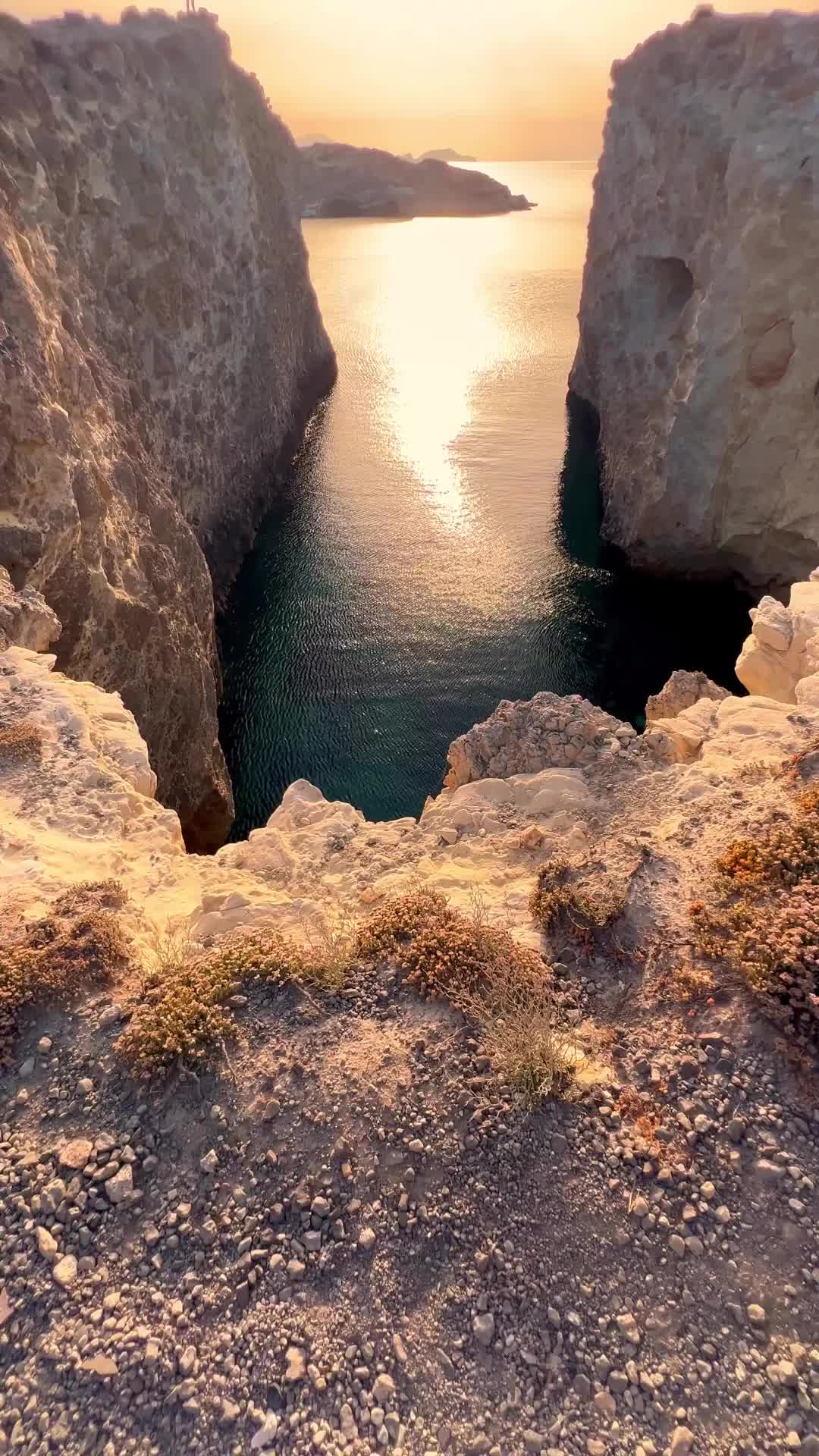 Stunning Sunset at Papafragas Cliff, Milos, Greece