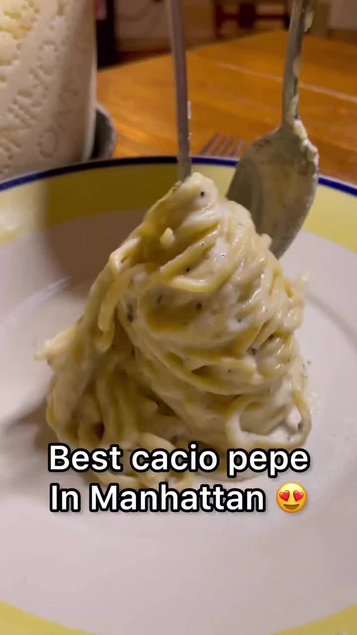 Best Cacio e Pepe in NYC by Sicilian Chefs