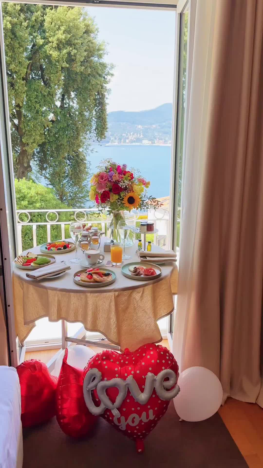 Breakfast with a View at Grand Hotel Bristol, Italy