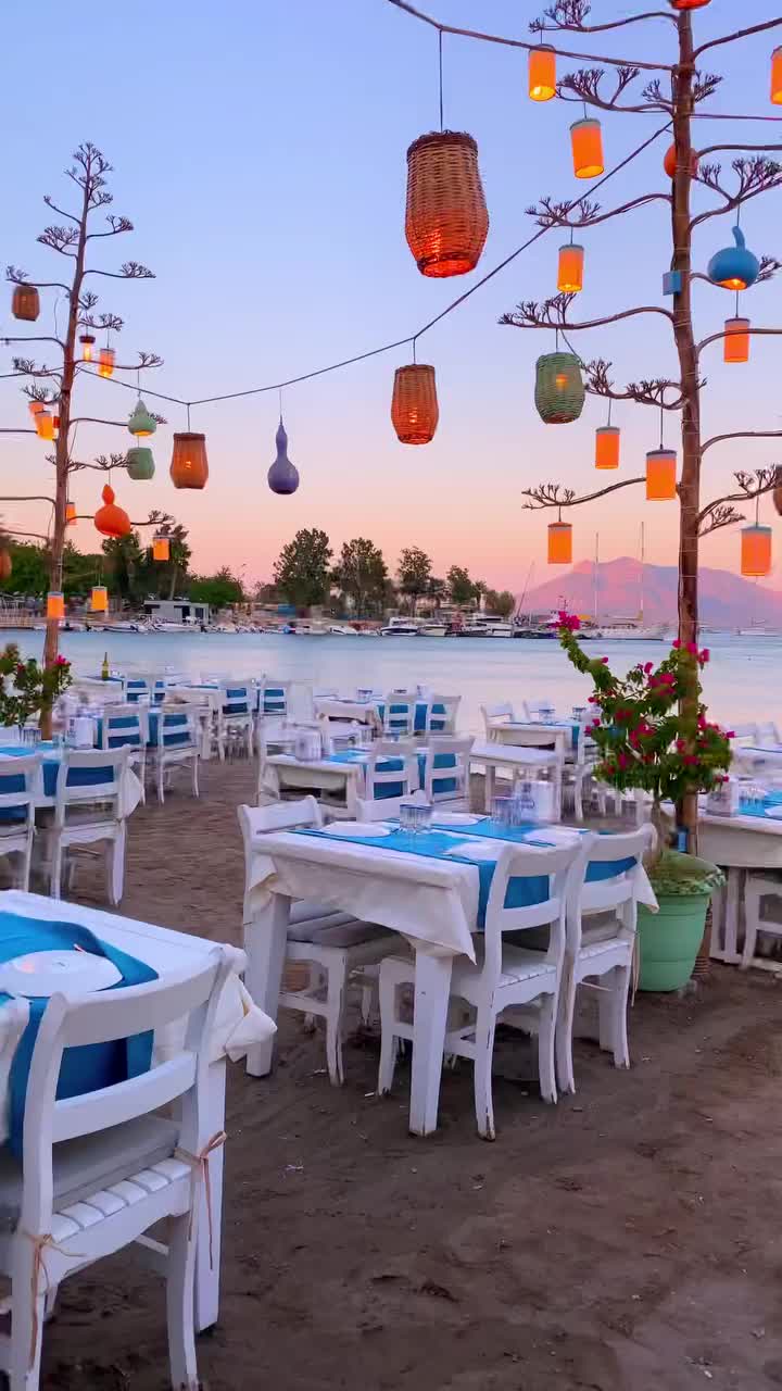 Stunning Sunset Dining in Datça, Turkey