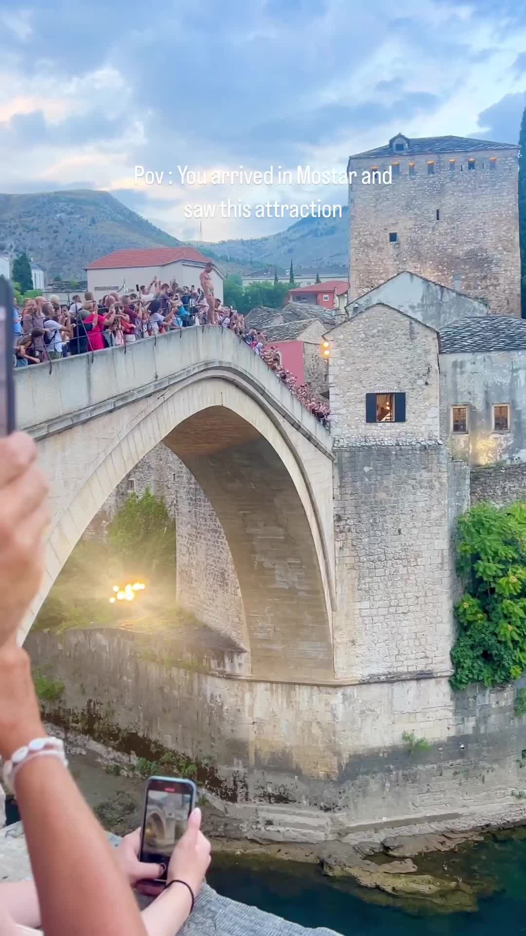 Thrilling Jumps from Mostar Bridge in Bosnia