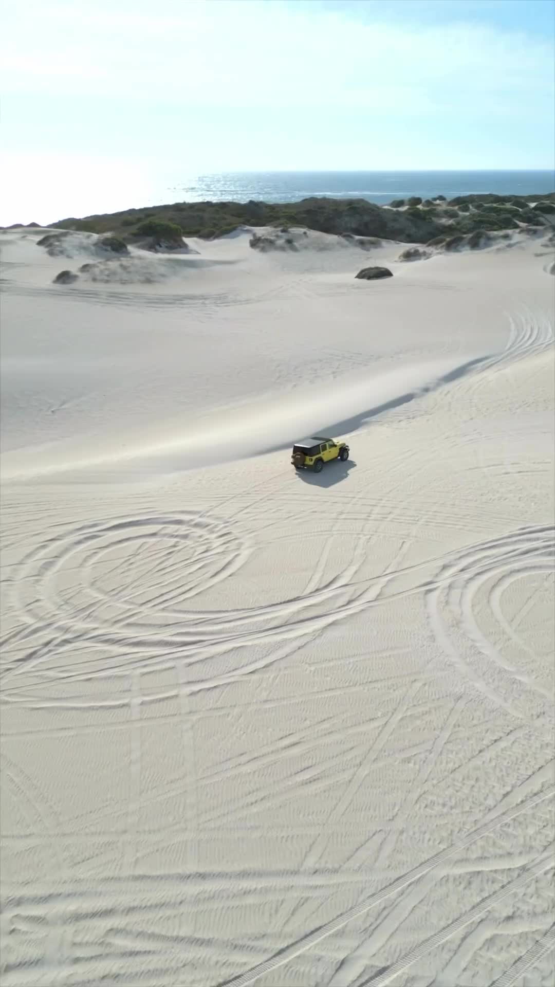 Adventure at Lancelin Sand Dunes in Western Australia