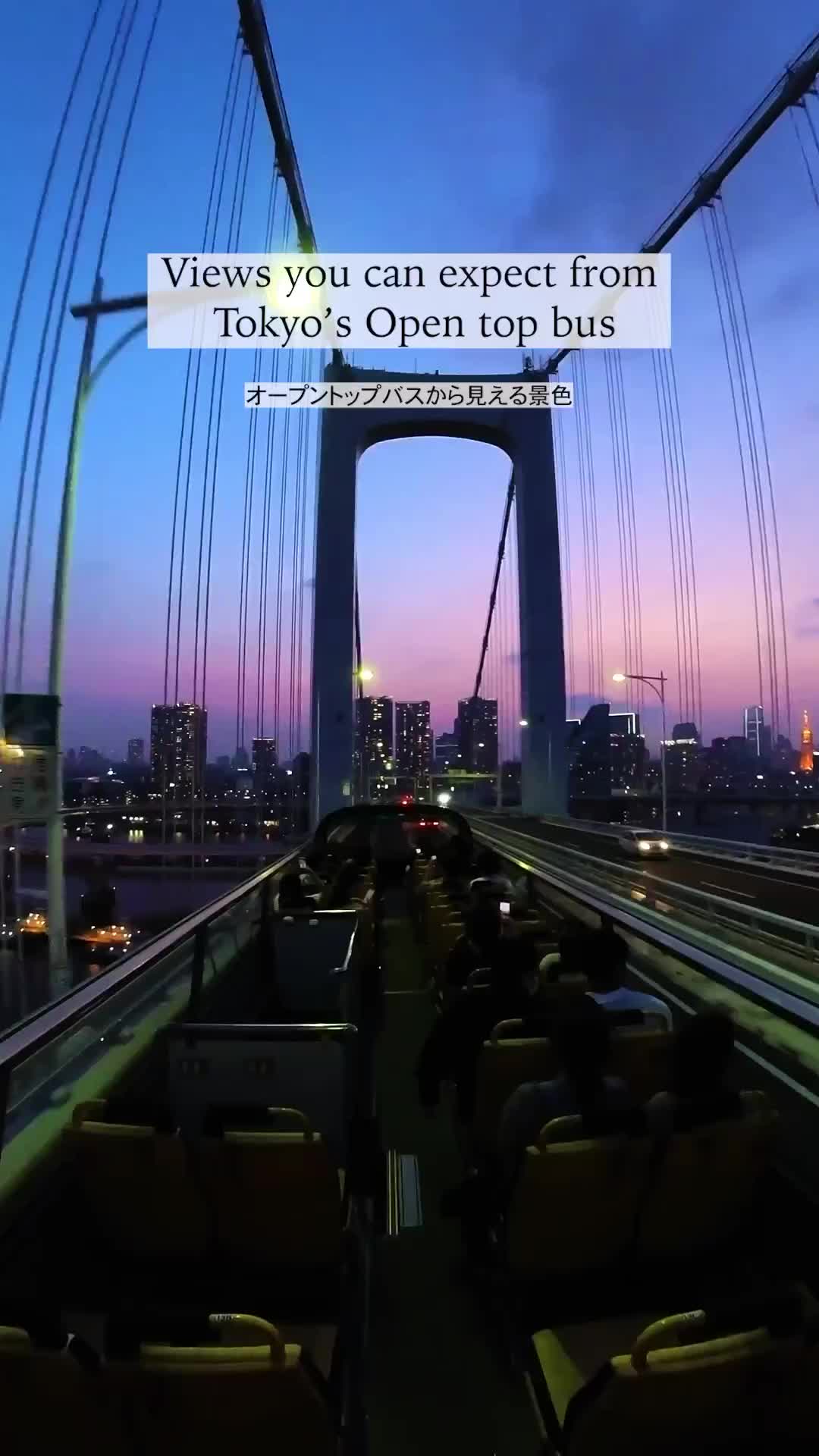 Explore Tokyo by SKY HOP BUS: Best Sunset & Night Views