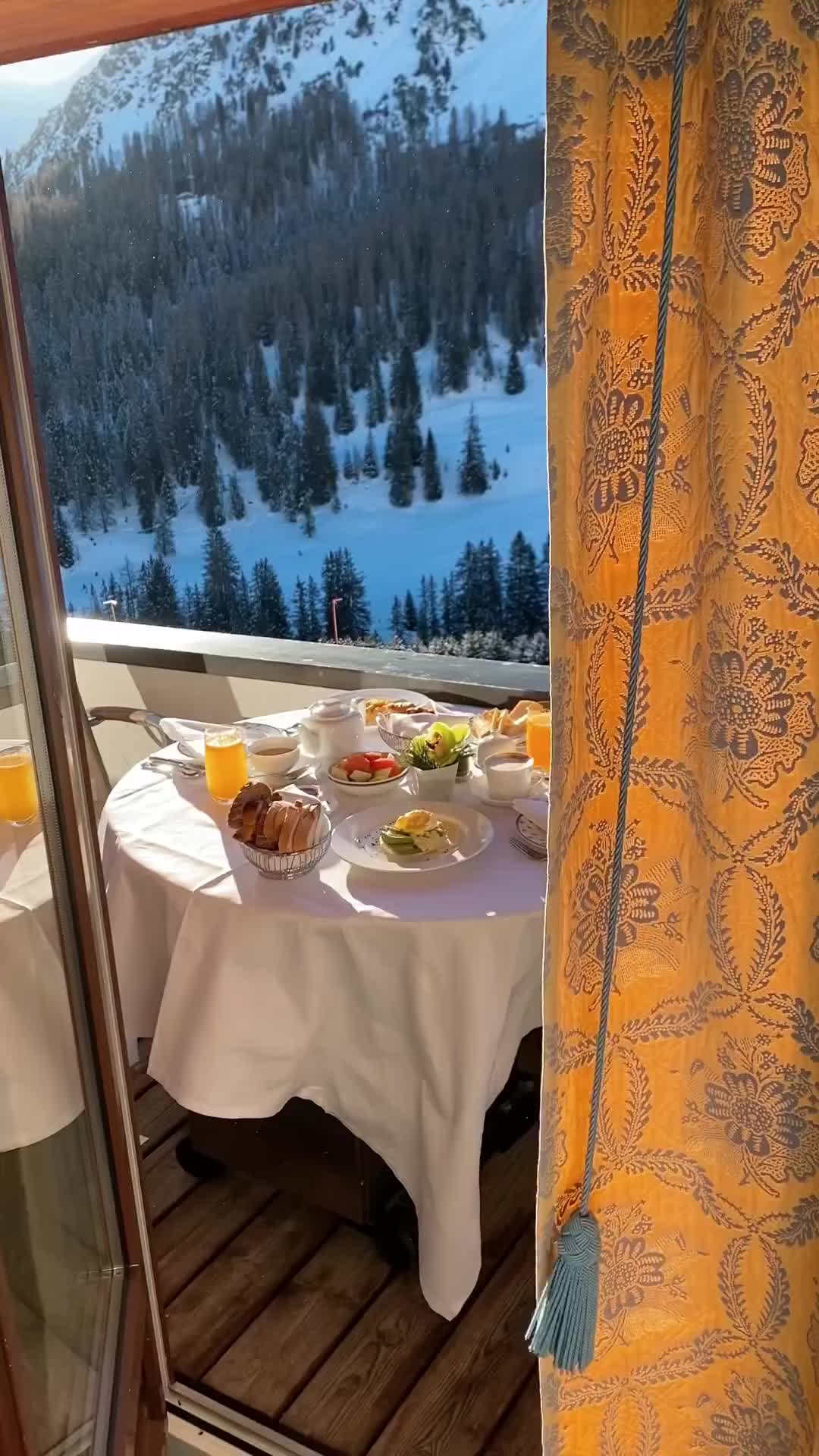 Morning Bliss at Arosa Kulm Hotel, Swiss Alps