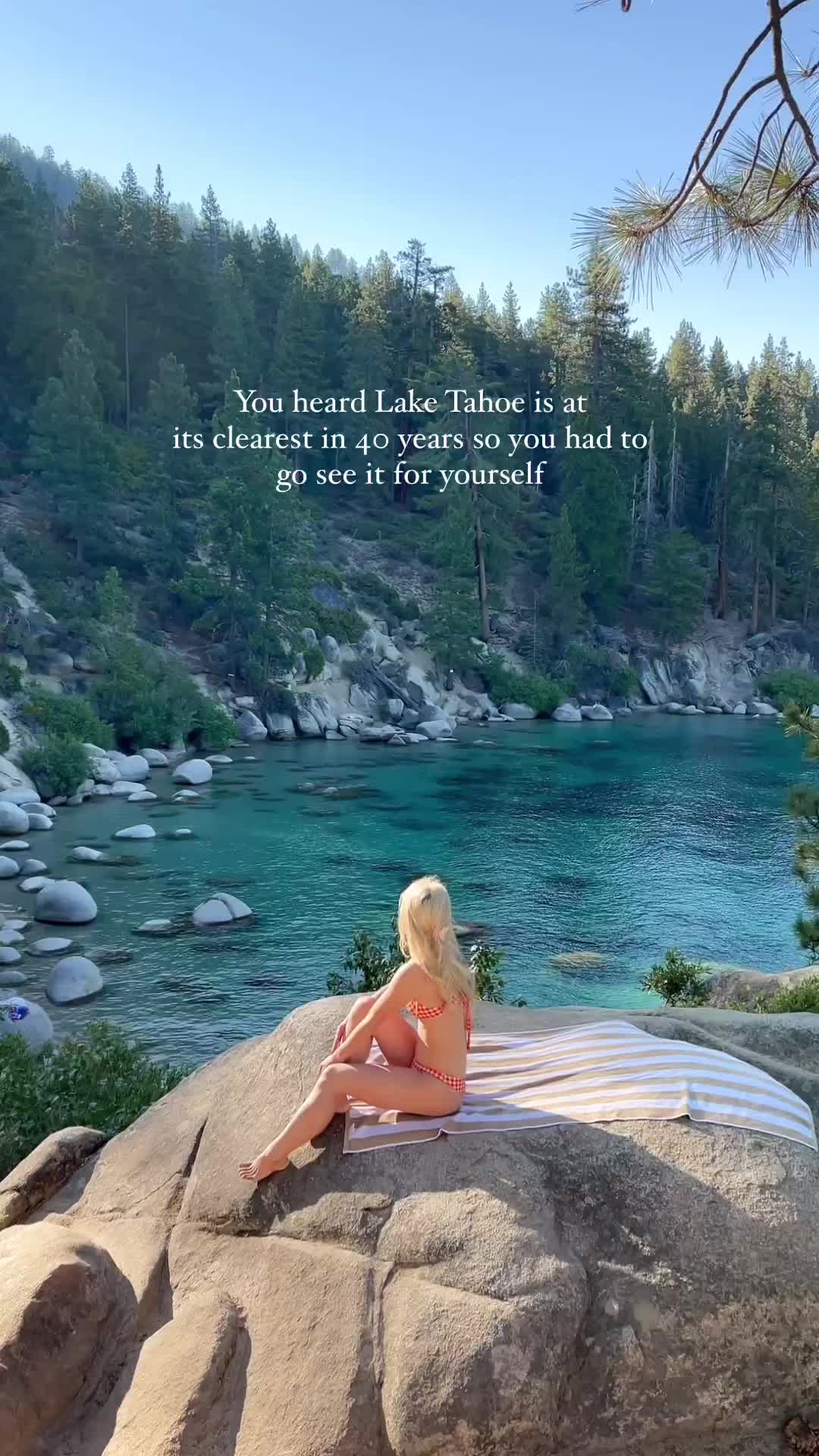 Lake Tahoe's Clearest Waters in Decades: See 80 Feet Deep!