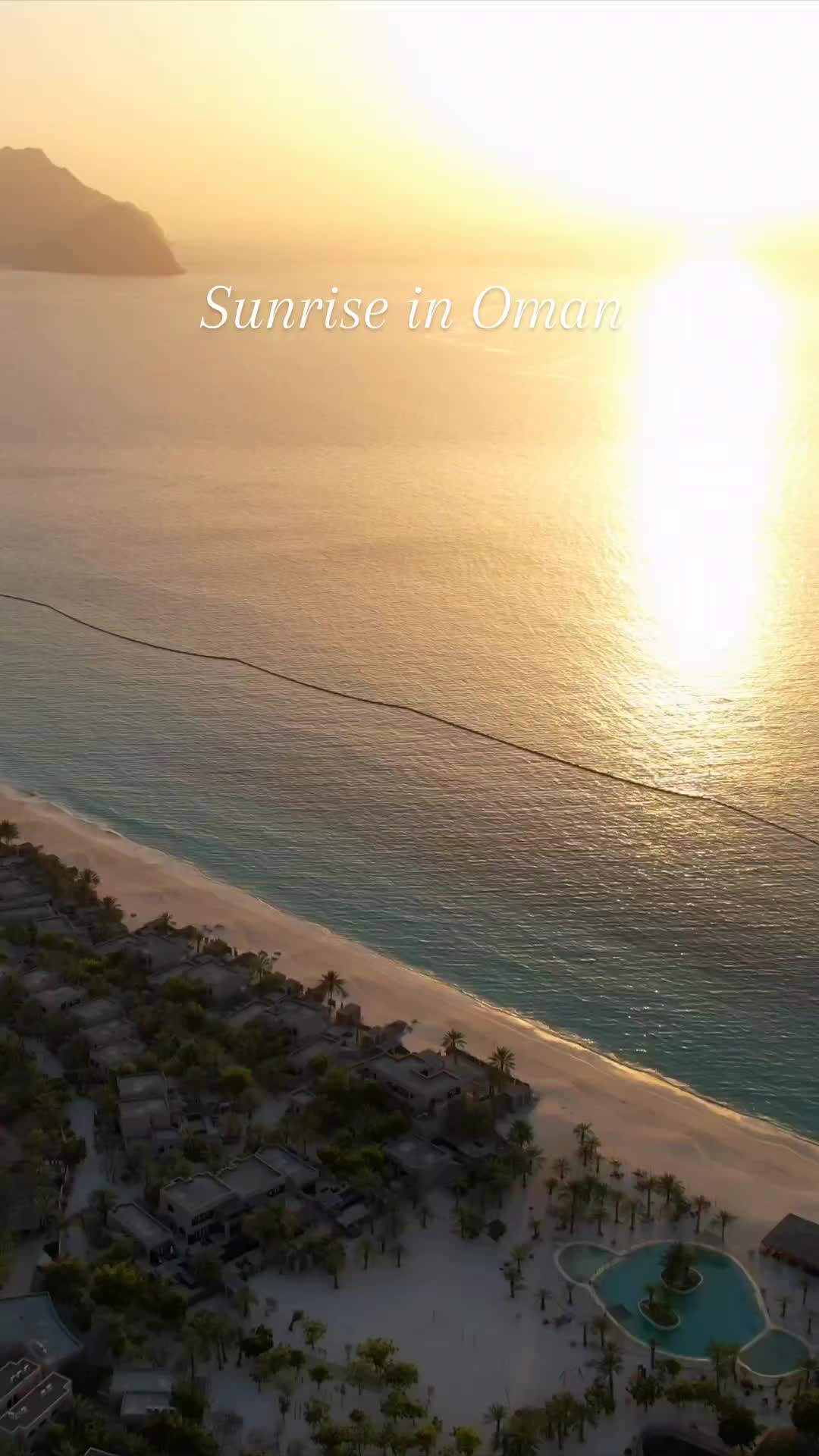 Stunning Sunrise at Six Senses Zighy Bay, Oman