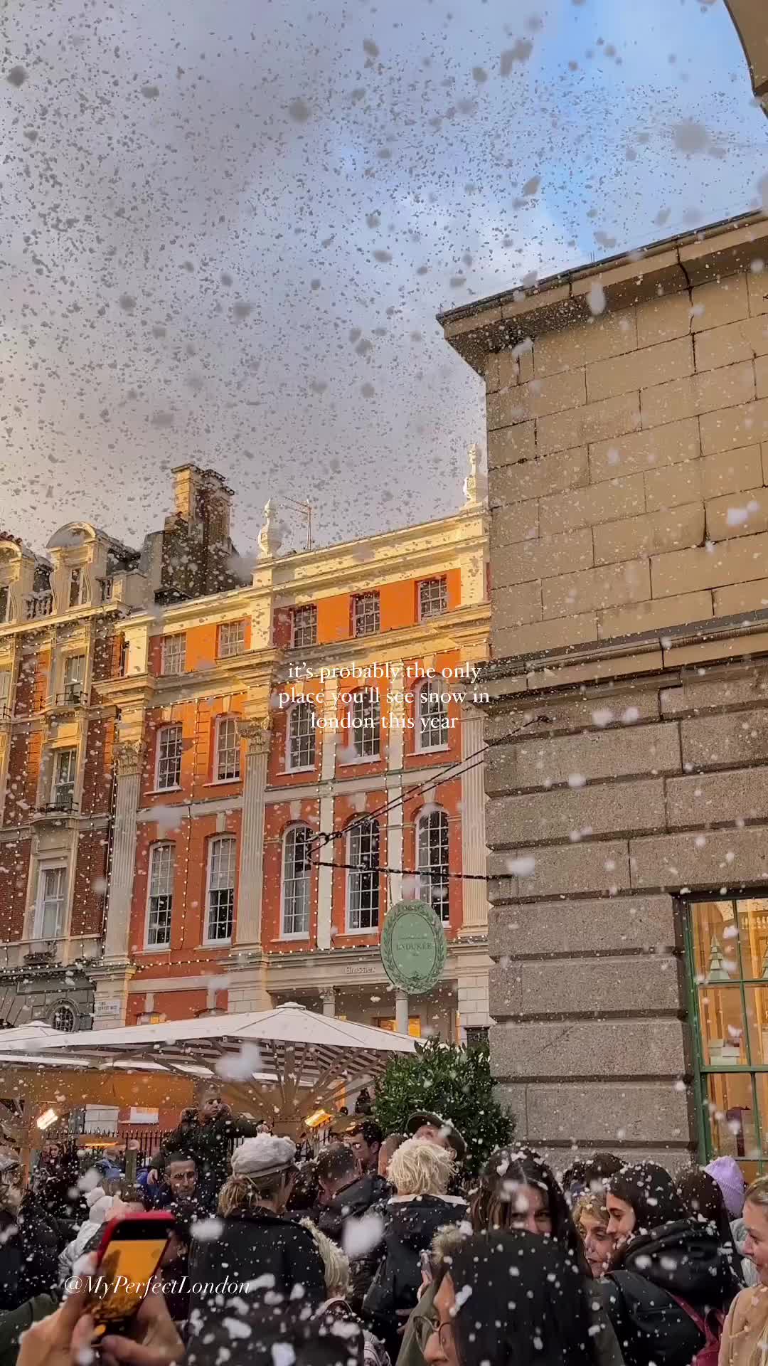 Experience Magical Snow in Covent Garden This December