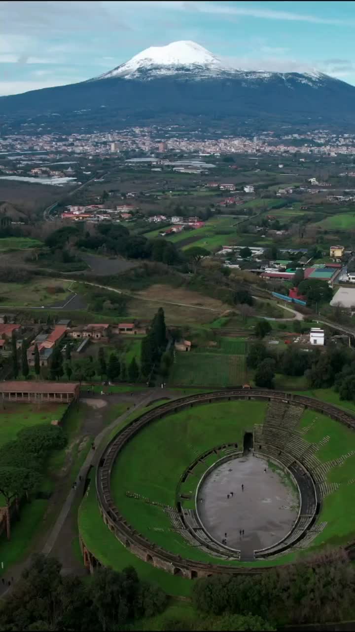 Stunning Aerial Views of Anfiteatro di Pompei