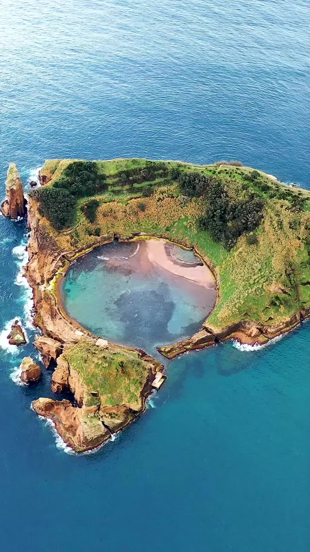 Ilhéu de Vila Franca do Campo, Azores - Aerial View
