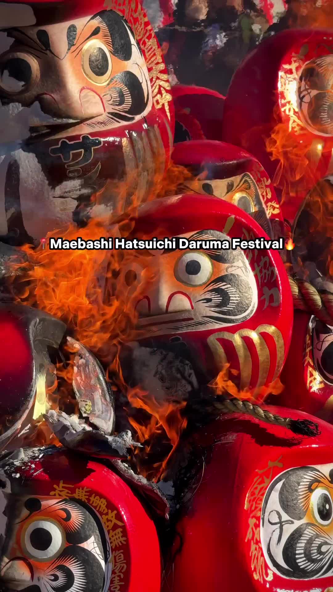 Maebashi Hatsuichi Daruma Festival 2024🔥 - Gunma, Japan