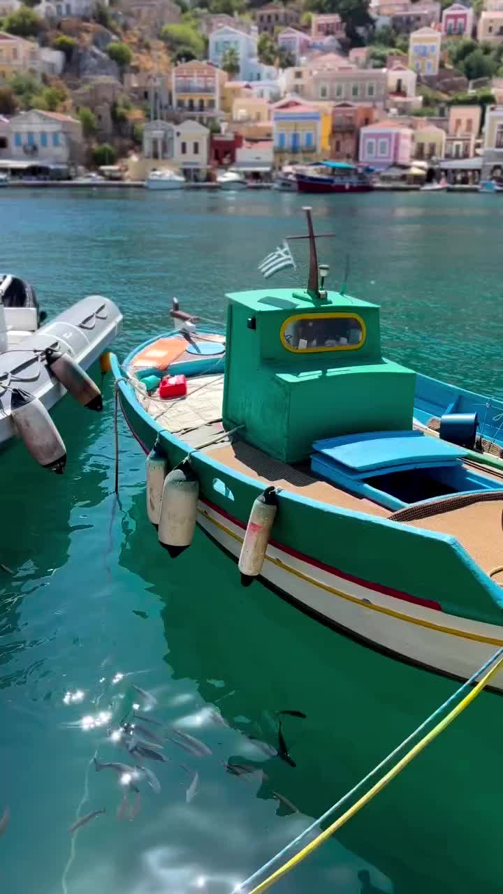 Idyllic Summer Scenes from Symi Island, Greece