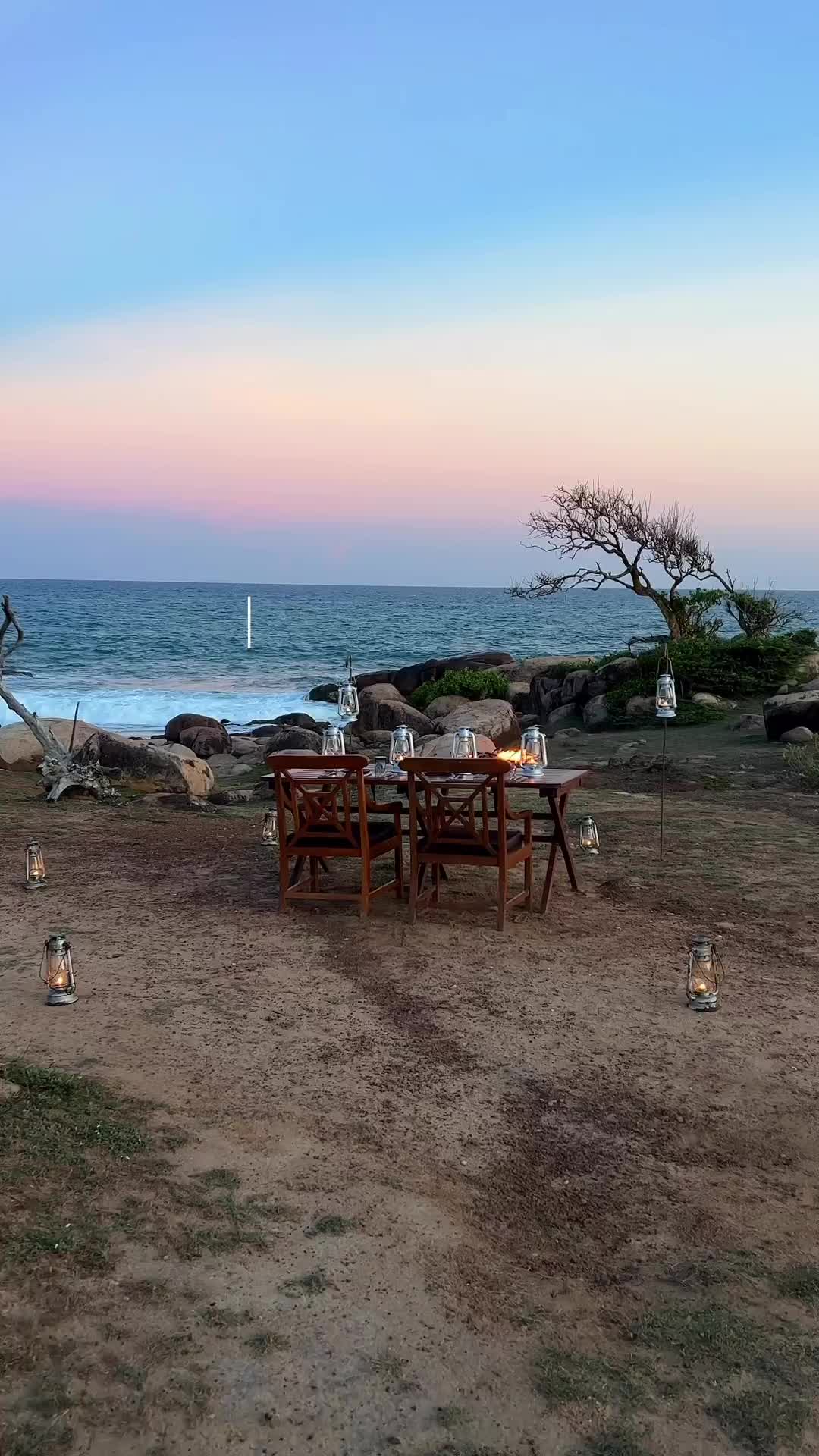 Sunset Dinner by the Ocean at Wild Coast Lodge