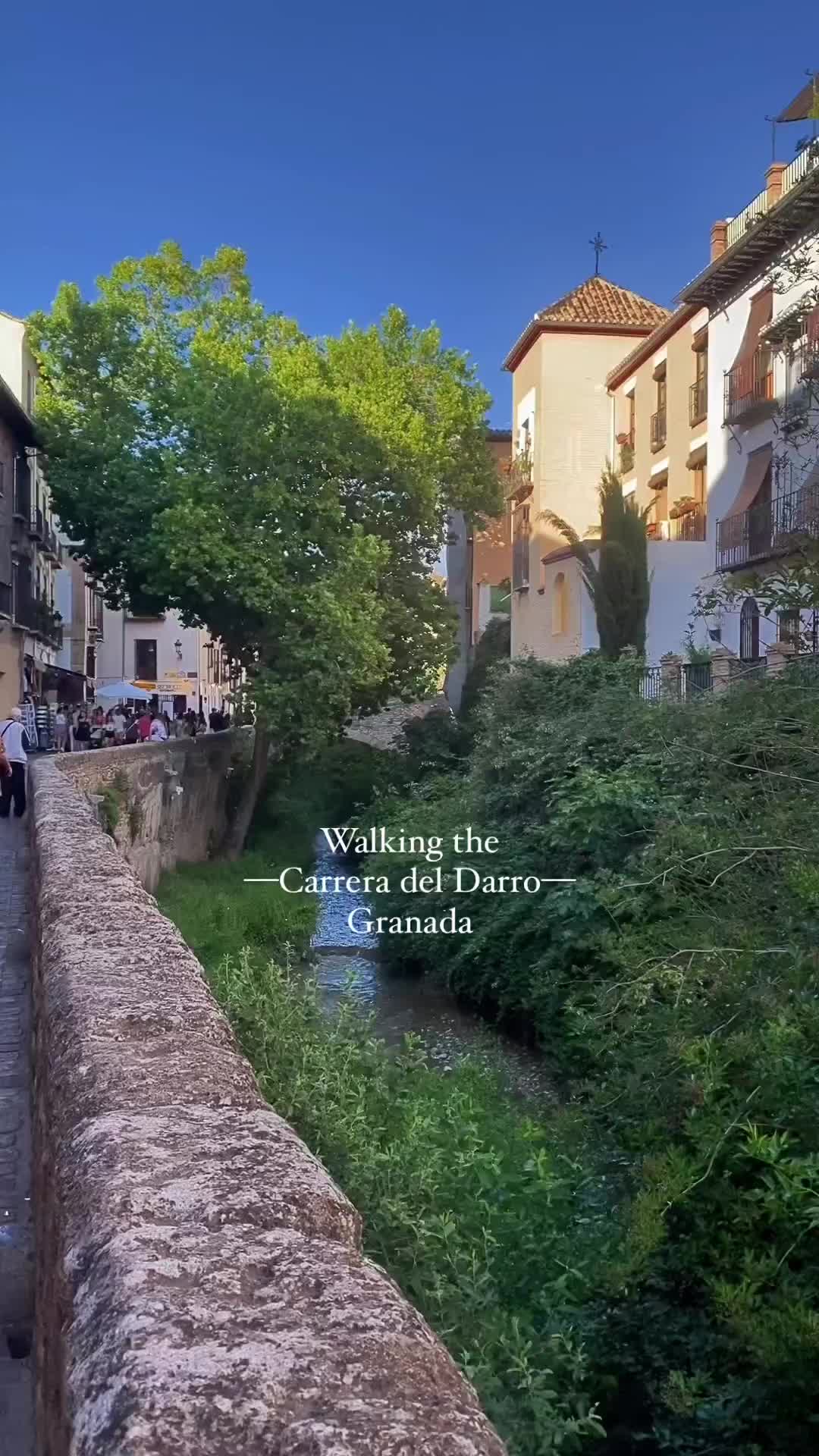 Stroll Carrera del Darro in Granada for Free