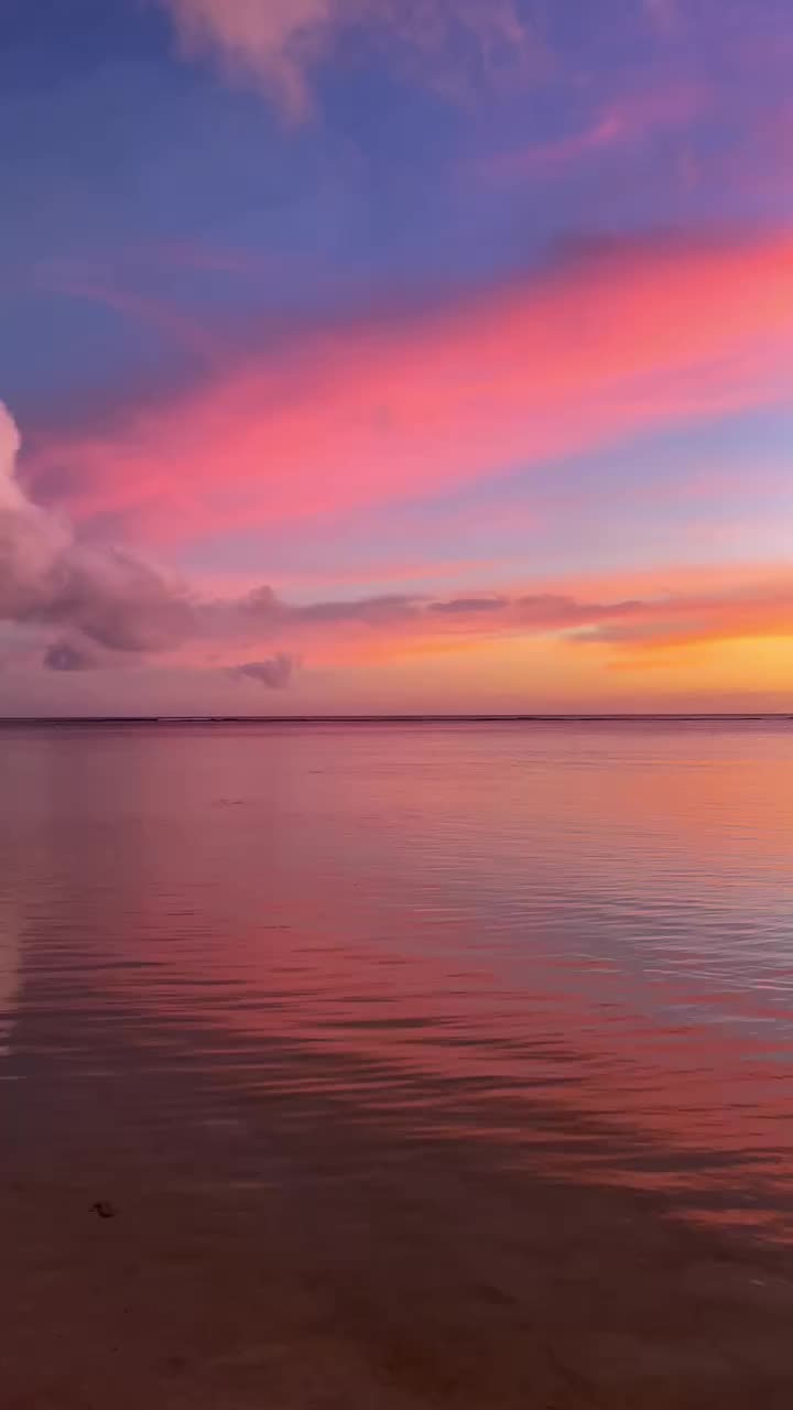 Sunset Magic in Rarotonga, Cook Islands 🌅