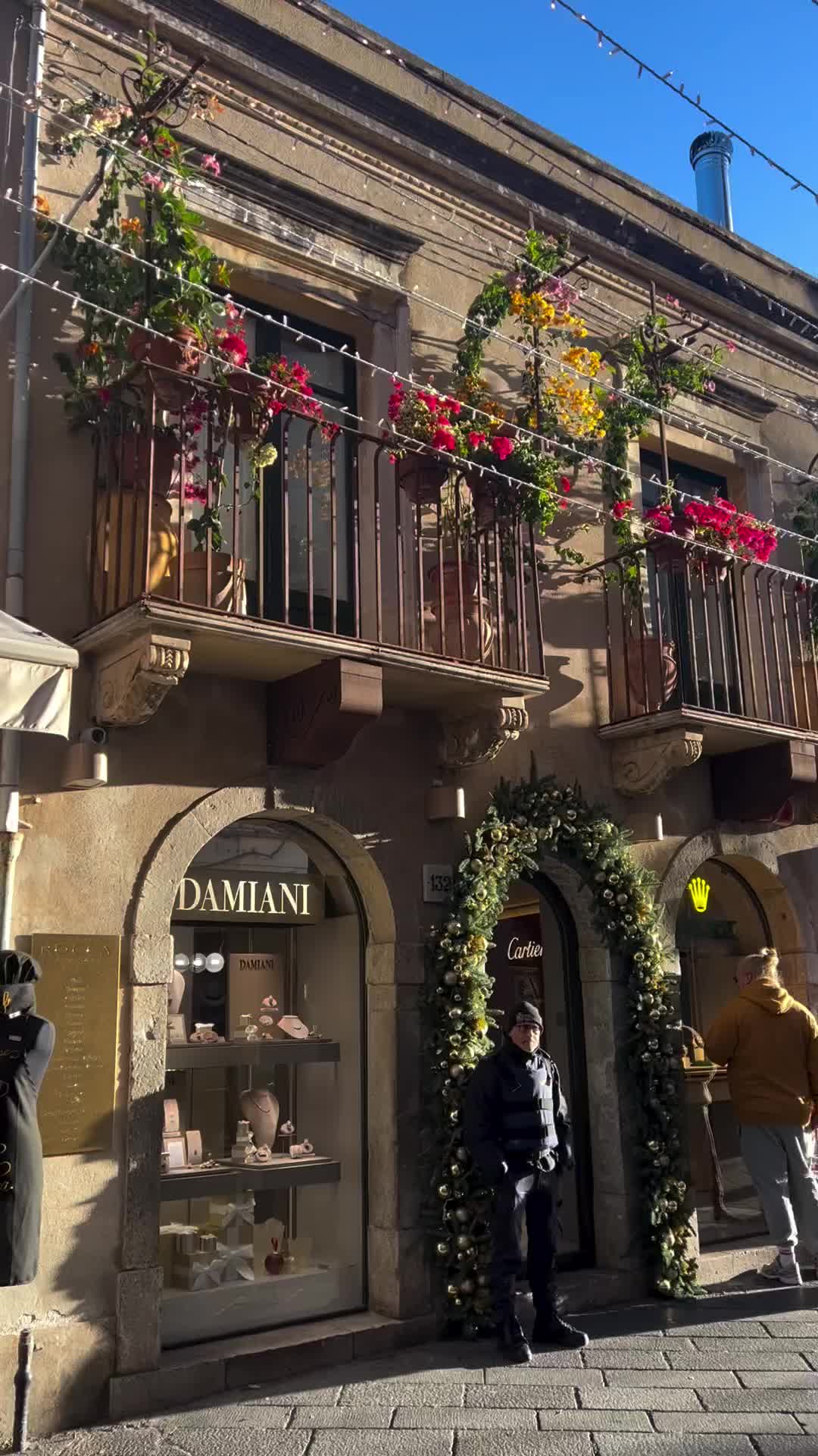 Taormina's Charm: From Summer Blossoms to Christmas Lights