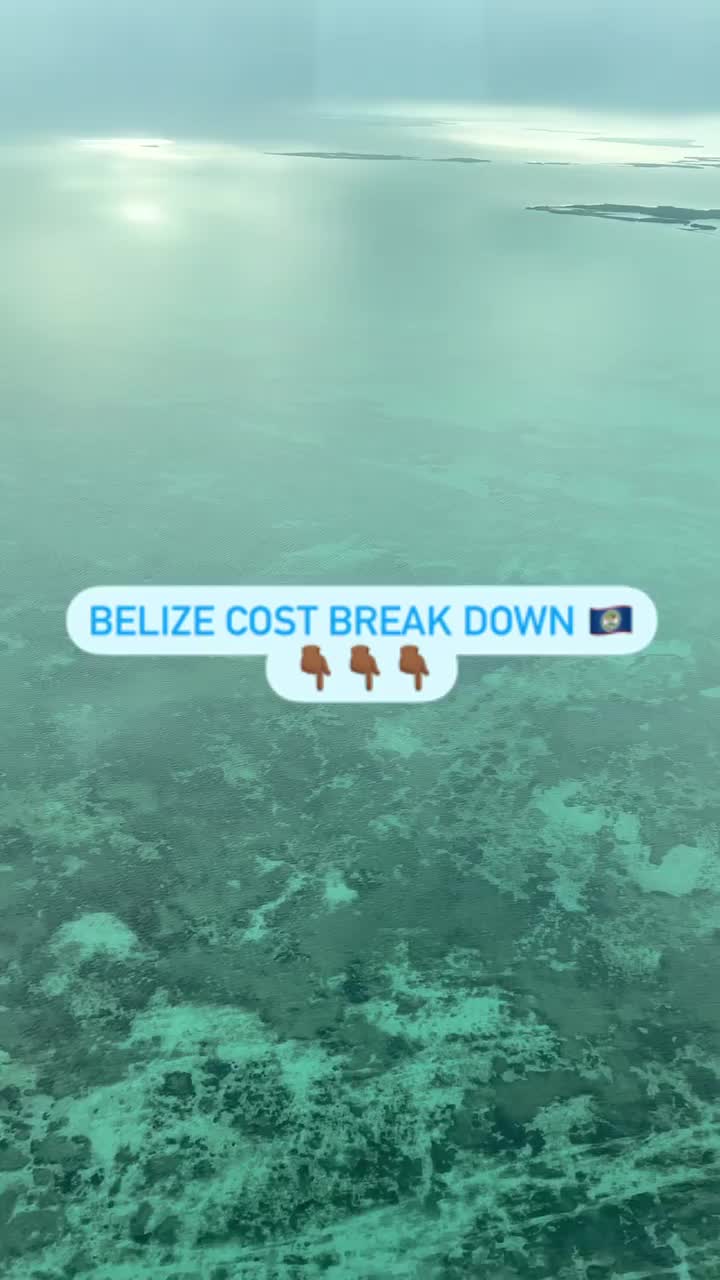 Belize 5 Day Vacation Cost Breakdown per Person