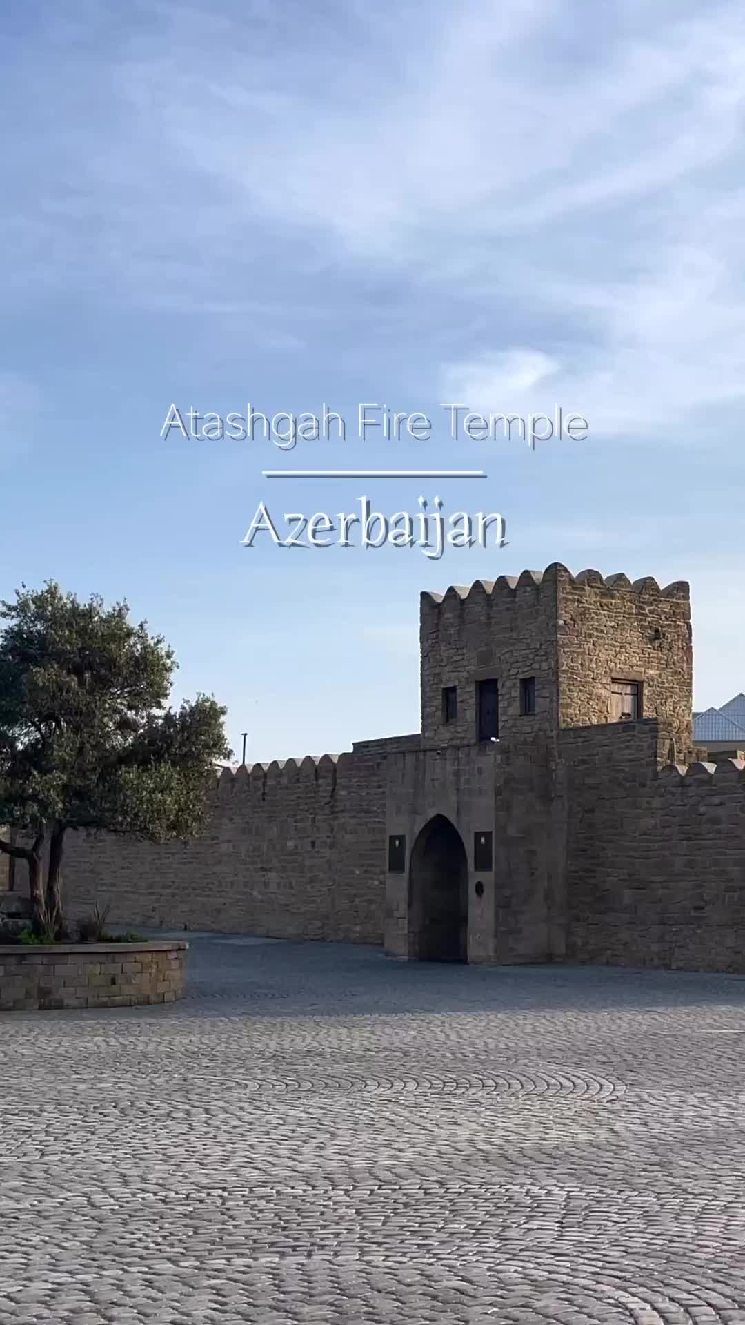 Mystical Atashgah Fire Temple Sunset Drone Shots