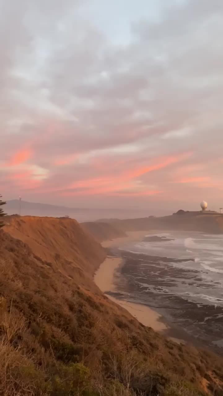 Stunning Sunset at Half Moon Bay's Golden Hour