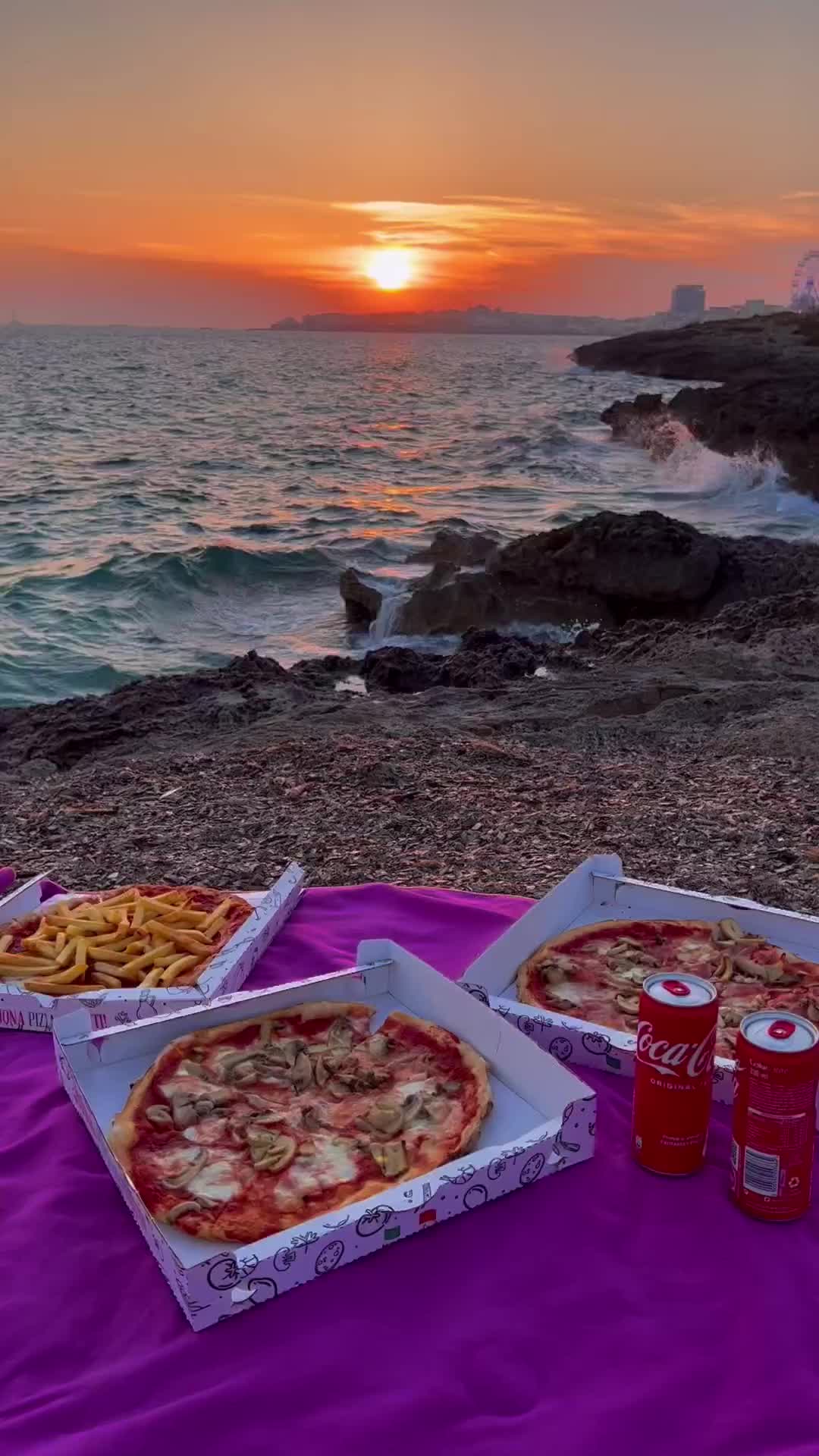 Sunset and Pizza Bliss in Gallipoli, Italy