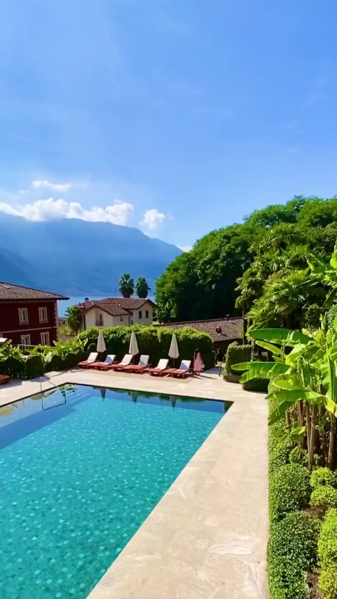 Luxurious Poolside at Grand Hotel Tremezzo, Lake Como