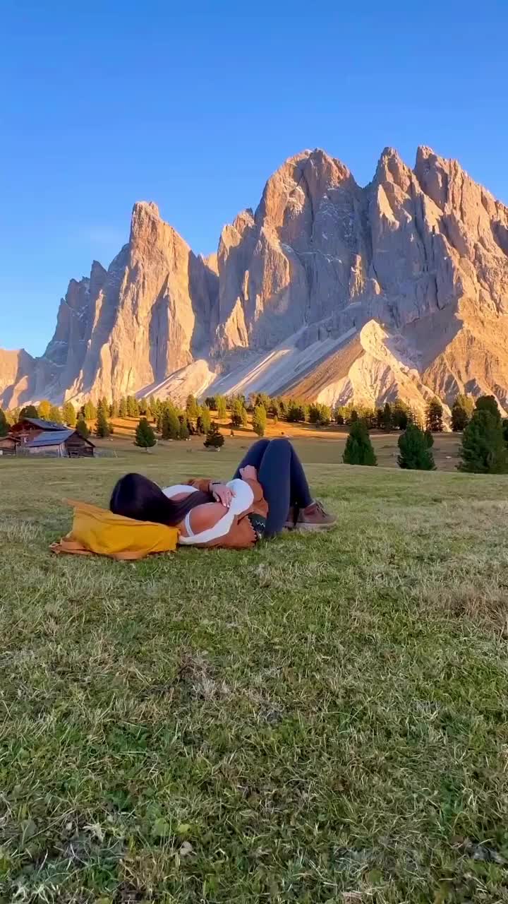 Breathtaking Sunset at Rifugio delle Odle, Italian Dolomites