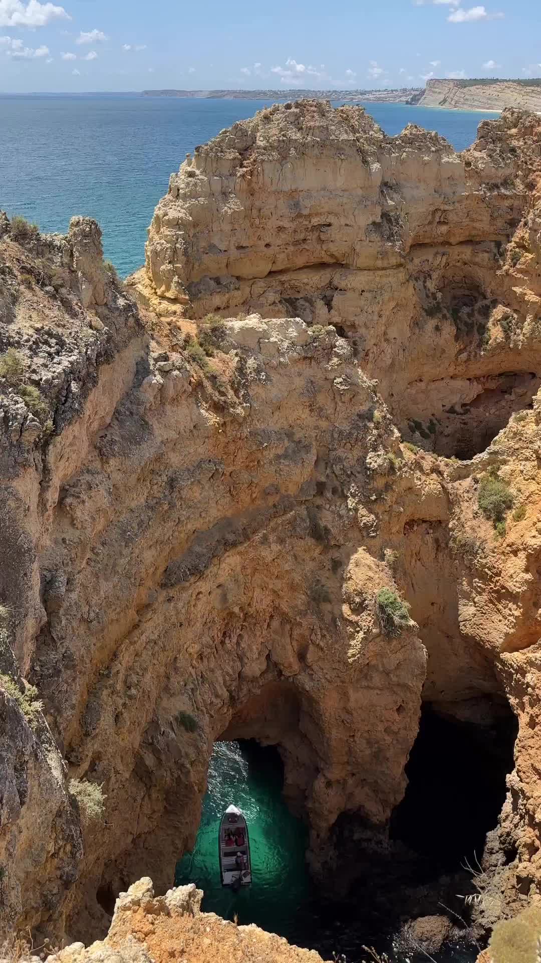 Stunning Rock Formations in Algarve, Portugal