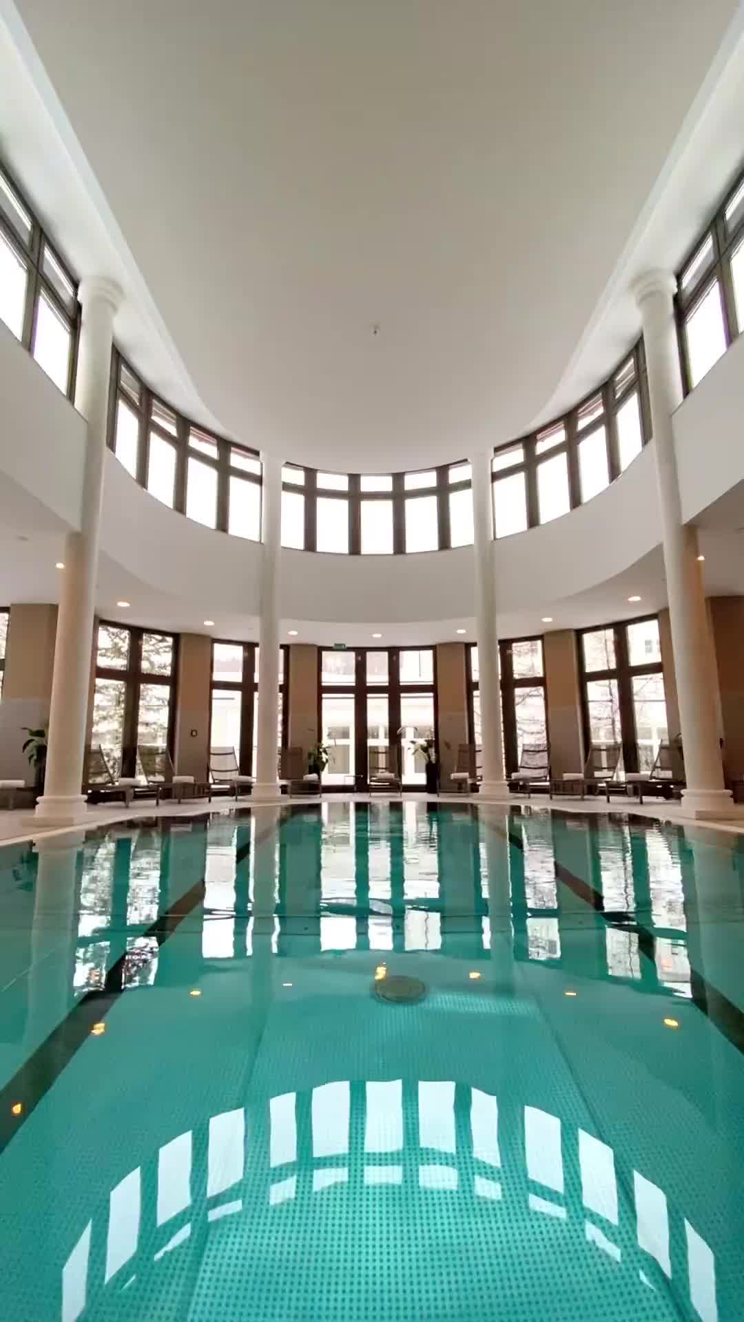 Stunning Pool at Grand Hotel des Bains Kempinski St. Moritz