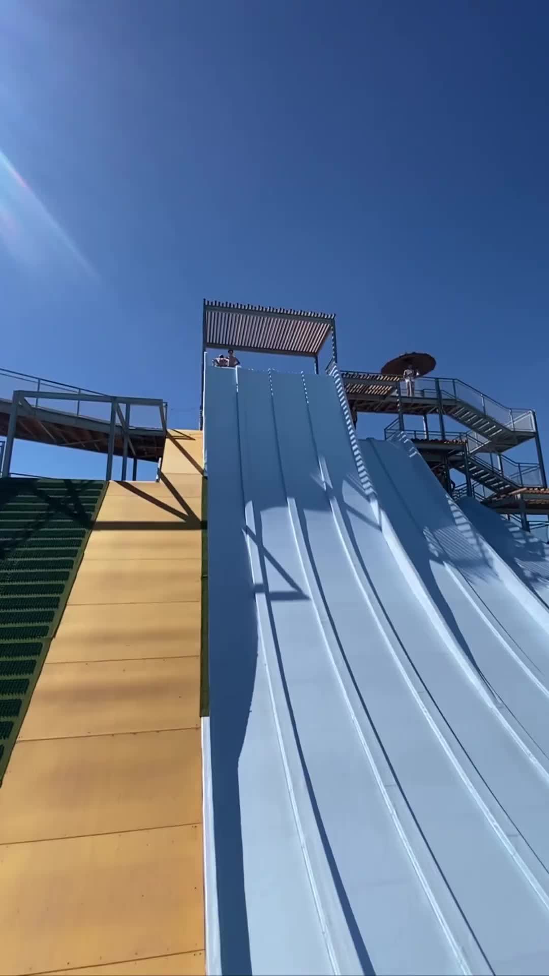 Thrilling Water Jump by Pro Athlete at Frenzy Waterpark