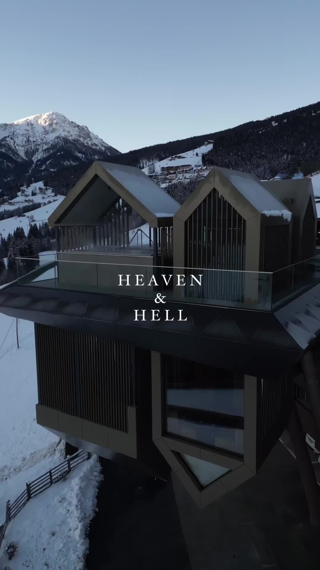 Heaven and Hell Spa at Hotel Hubertus in the Dolomites