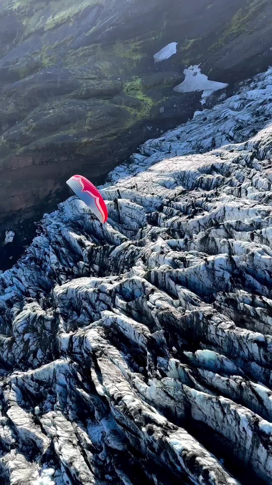 Exploring Eyjafjallajökull's Glacial Slides in Iceland